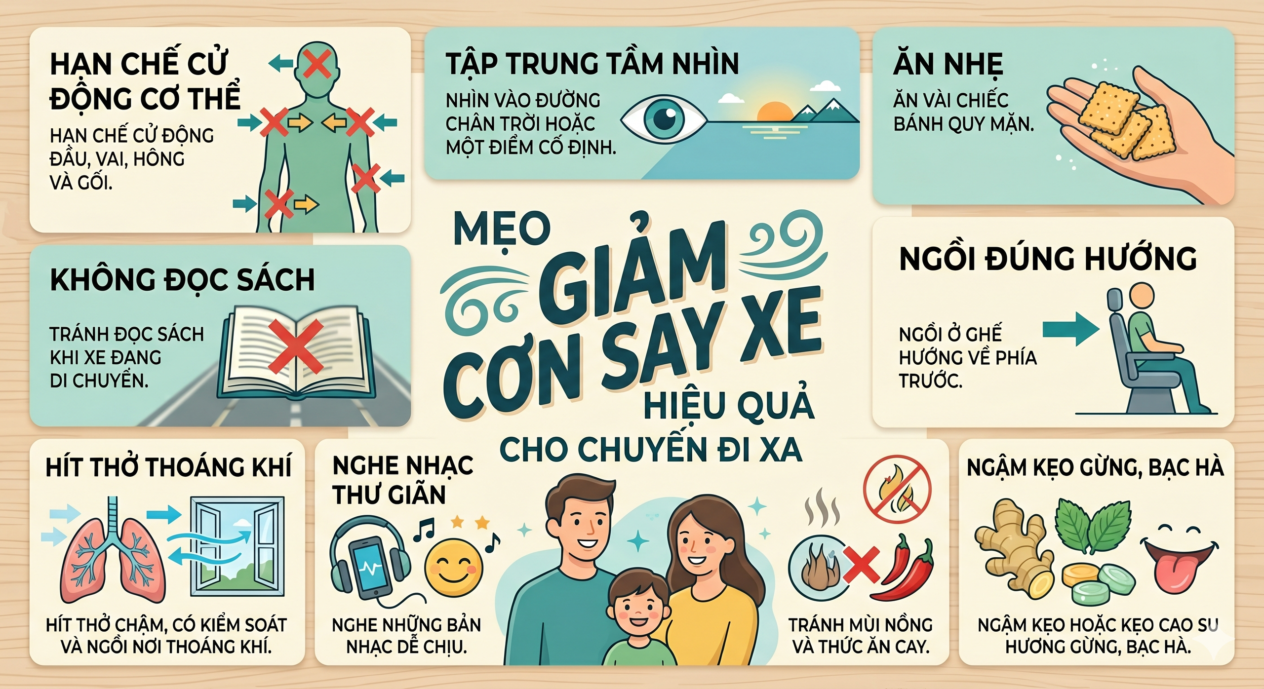 Các mẹo giảm say tàu xe khi đi chơi dịp lễ, bạn đã biết chưa? - Ảnh 2.