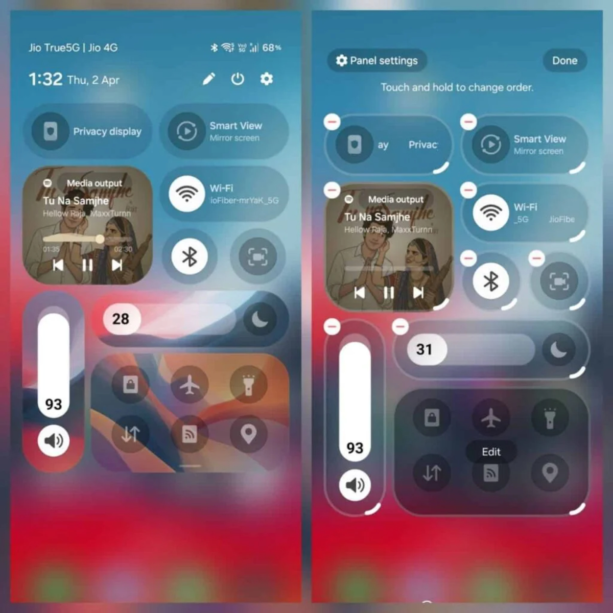 Điện thoại Galaxy bắt đầu nhận tính năng điều chỉnh Quick Panel đỉnh cao - Ảnh 1.