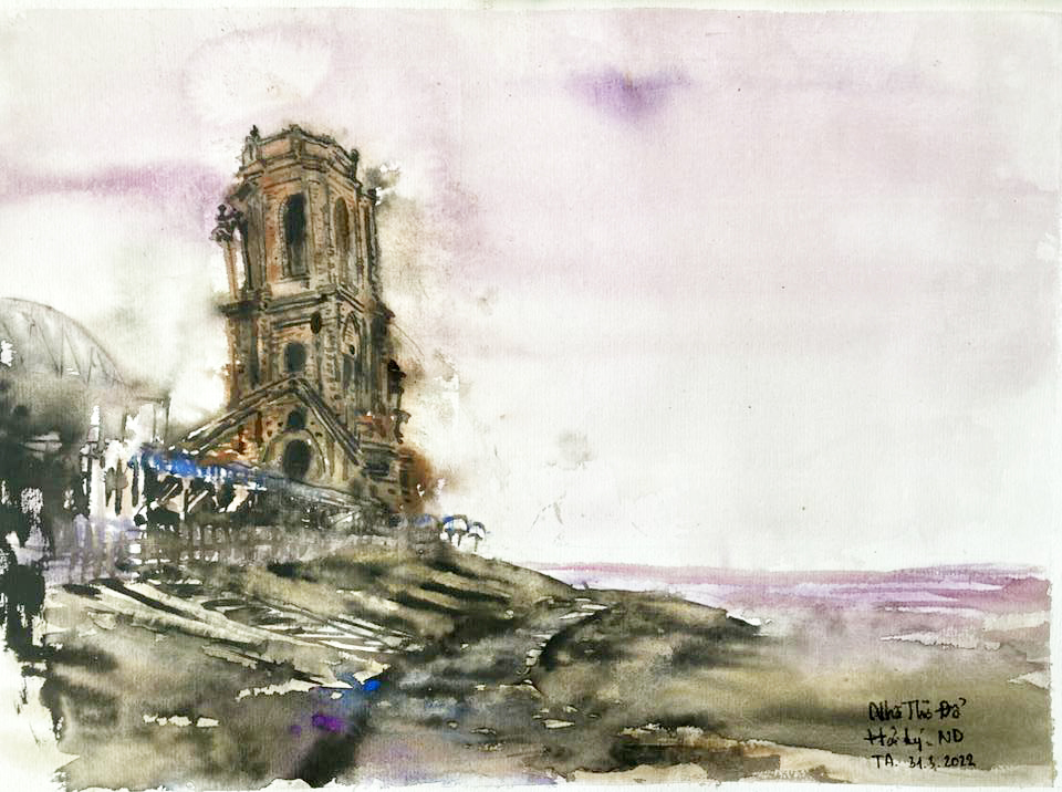 Ký họa của KTS Đinh Thế Anh