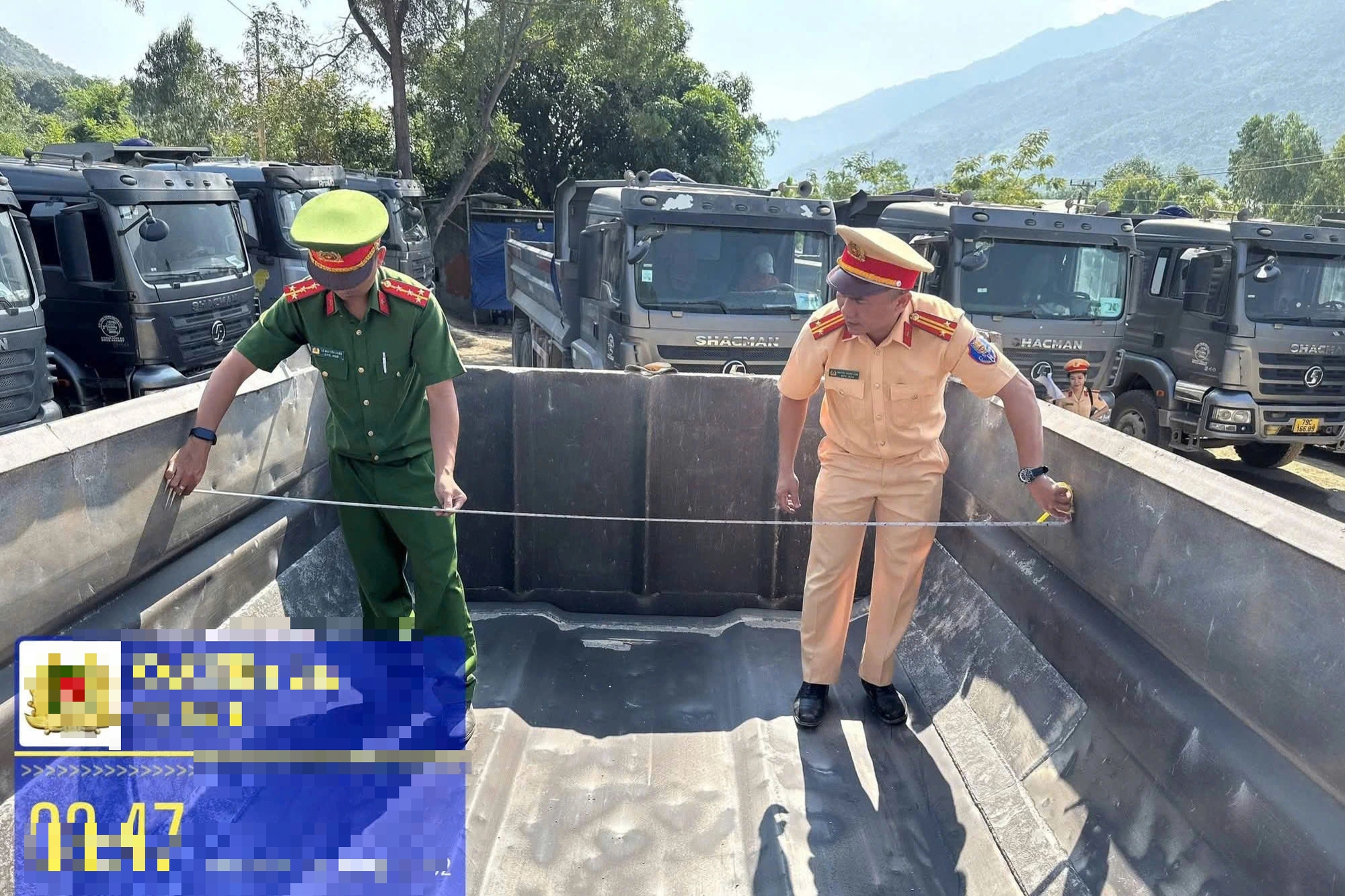 Khánh Hòa siết xe tải nặng: Đo từng thùng xe, xử nghiêm cơi nới trái phép - Ảnh 1.