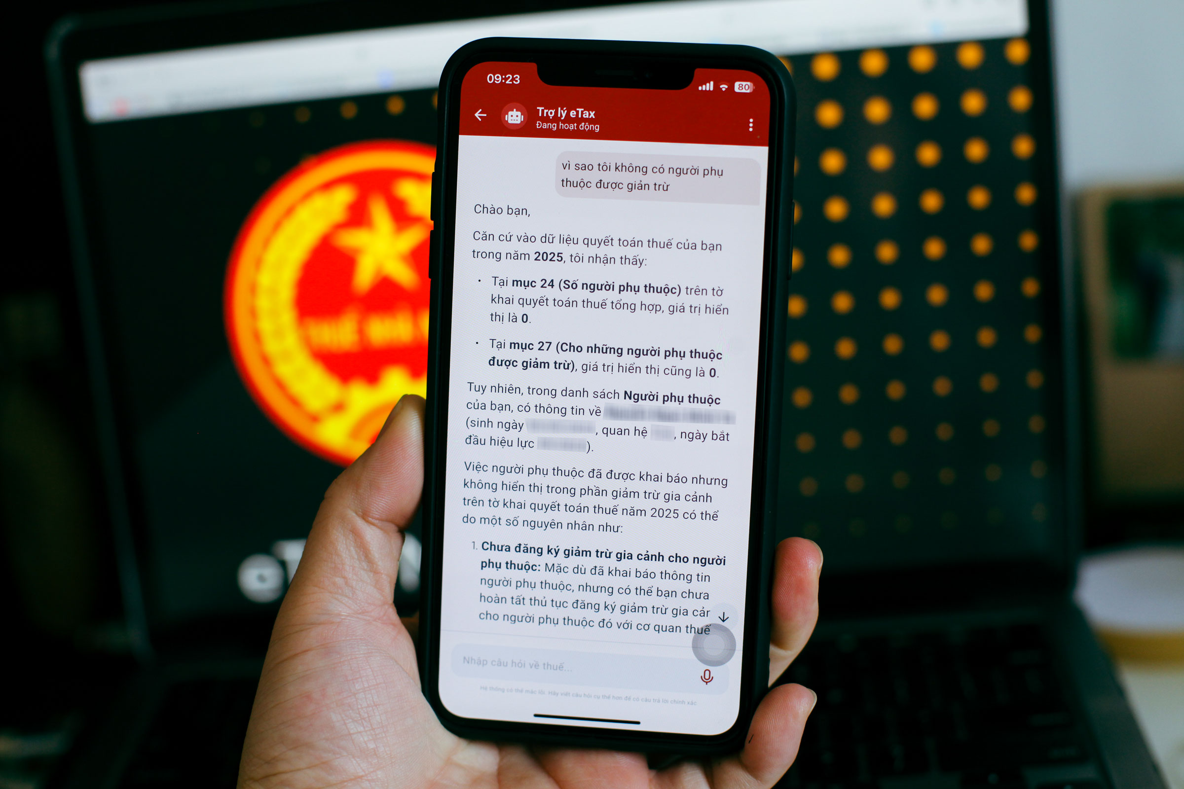 Cách tra cứu quyết toán thuế từ eTaxMobile khi ứng dụng báo 'Không tìm thấy thông tin' - Ảnh 3.
