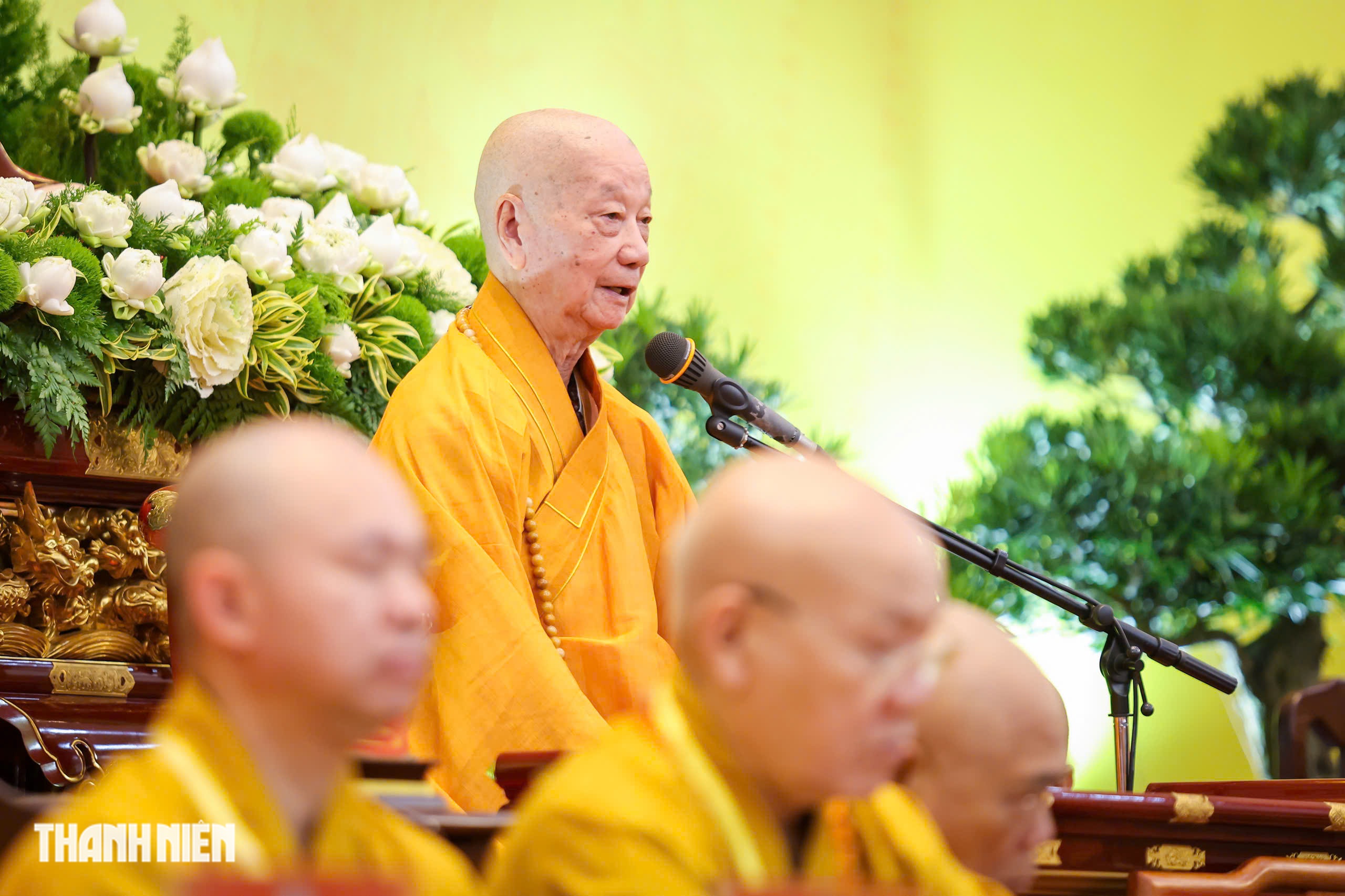 Đức Pháp chủ Giáo hội Phật giáo Việt Nam Mong tăng ni góp sức xây dựng đất nước - Ảnh 3. Đức Pháp chủ Giáo hội Phật giáo Việt Nam Mong tăng ni góp sức xây dựng đất nước - Ảnh 3.