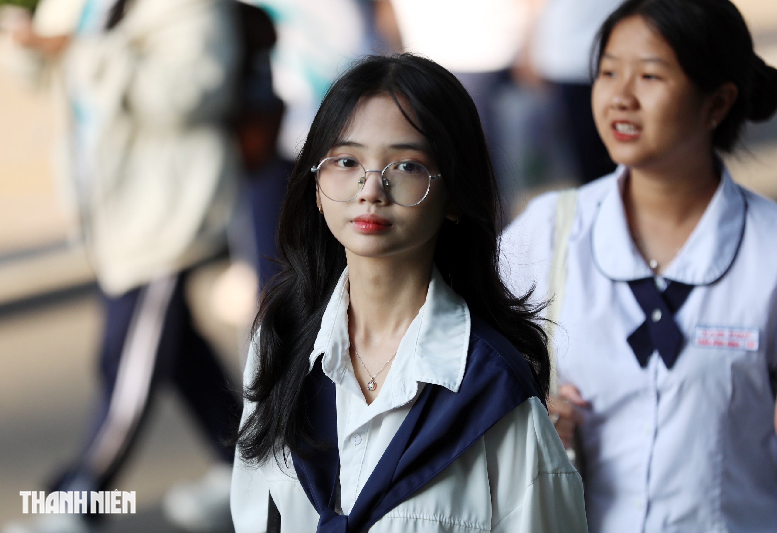 Nữ sinh TP.HCM tươi tắn, tự tin trước kỳ thi đ&aacute;nh gi&aacute; năng lực- Ảnh 8.
