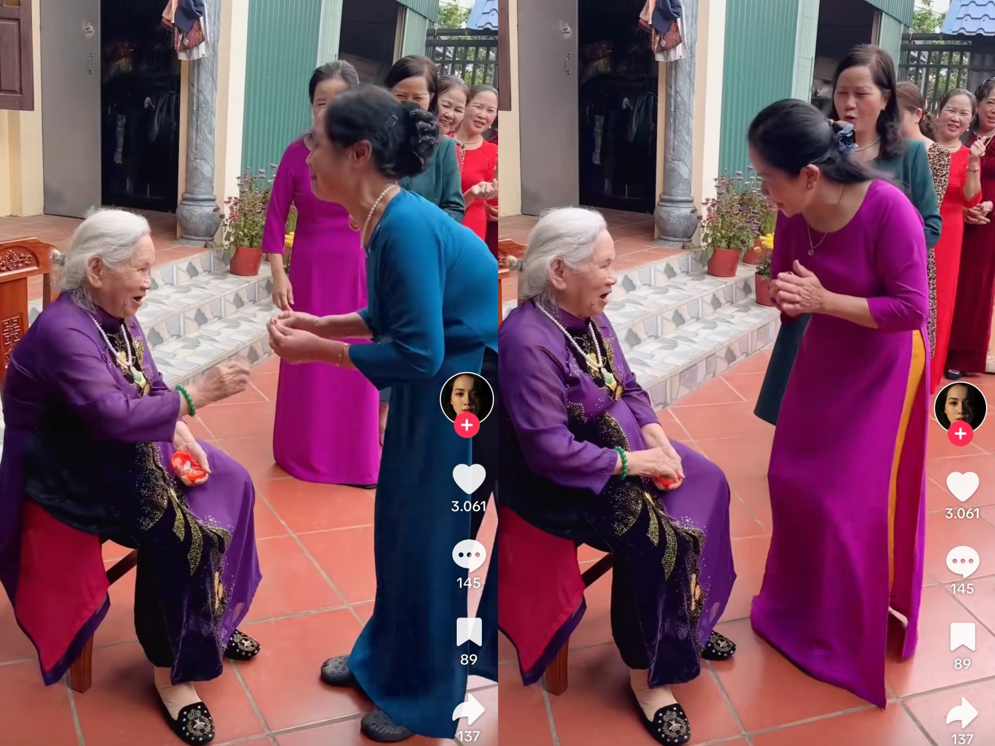 Cảm động Khoảnh khắc mẹ 90 tuổi tặng v&agrave;ng cho 9 người con - Ảnh 1.