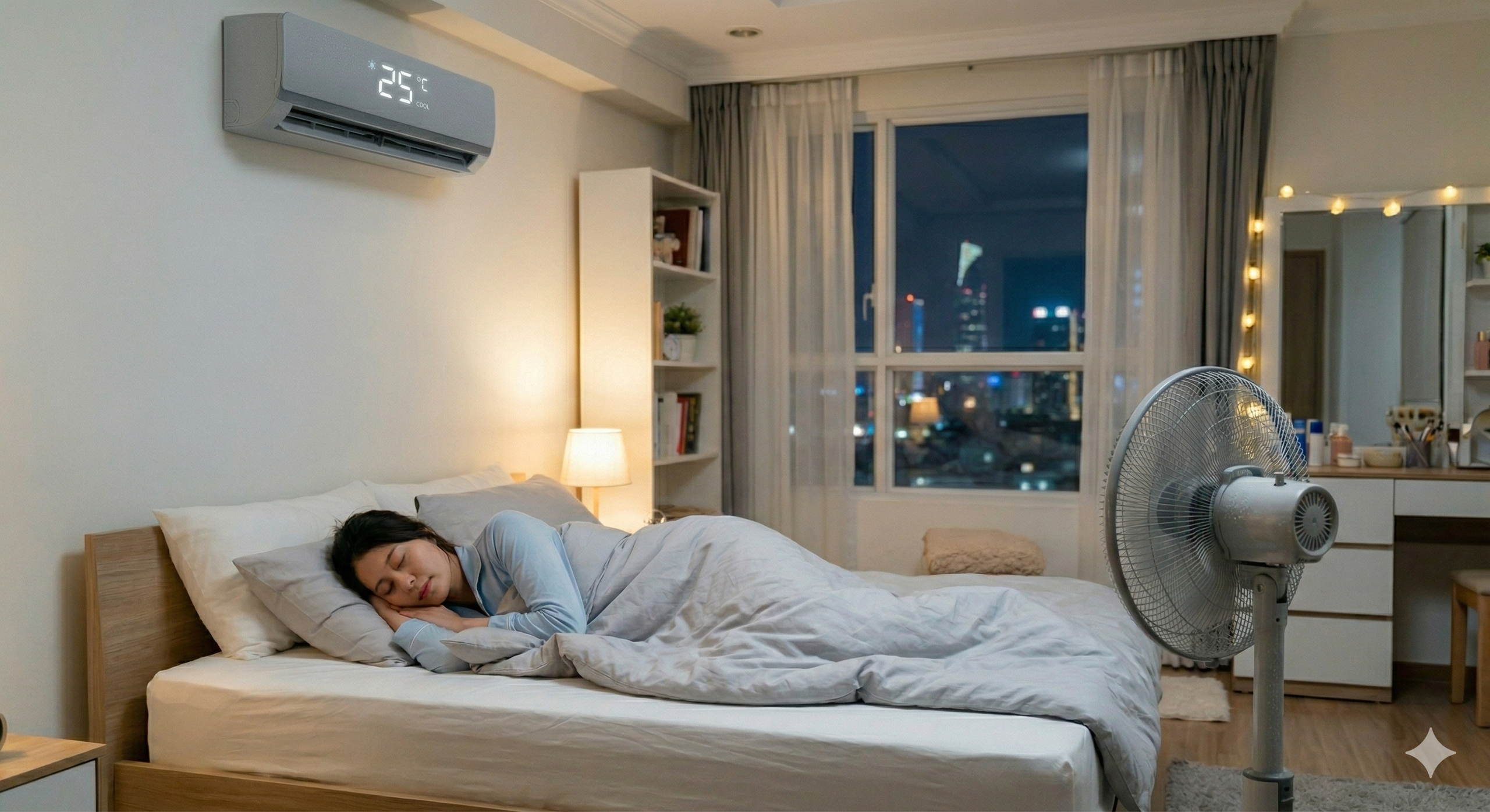 - Ảnh 1. Nắng nóng: Ngủ máy lạnh sao cho khỏe và tiết kiệm điện? - Ảnh 1.