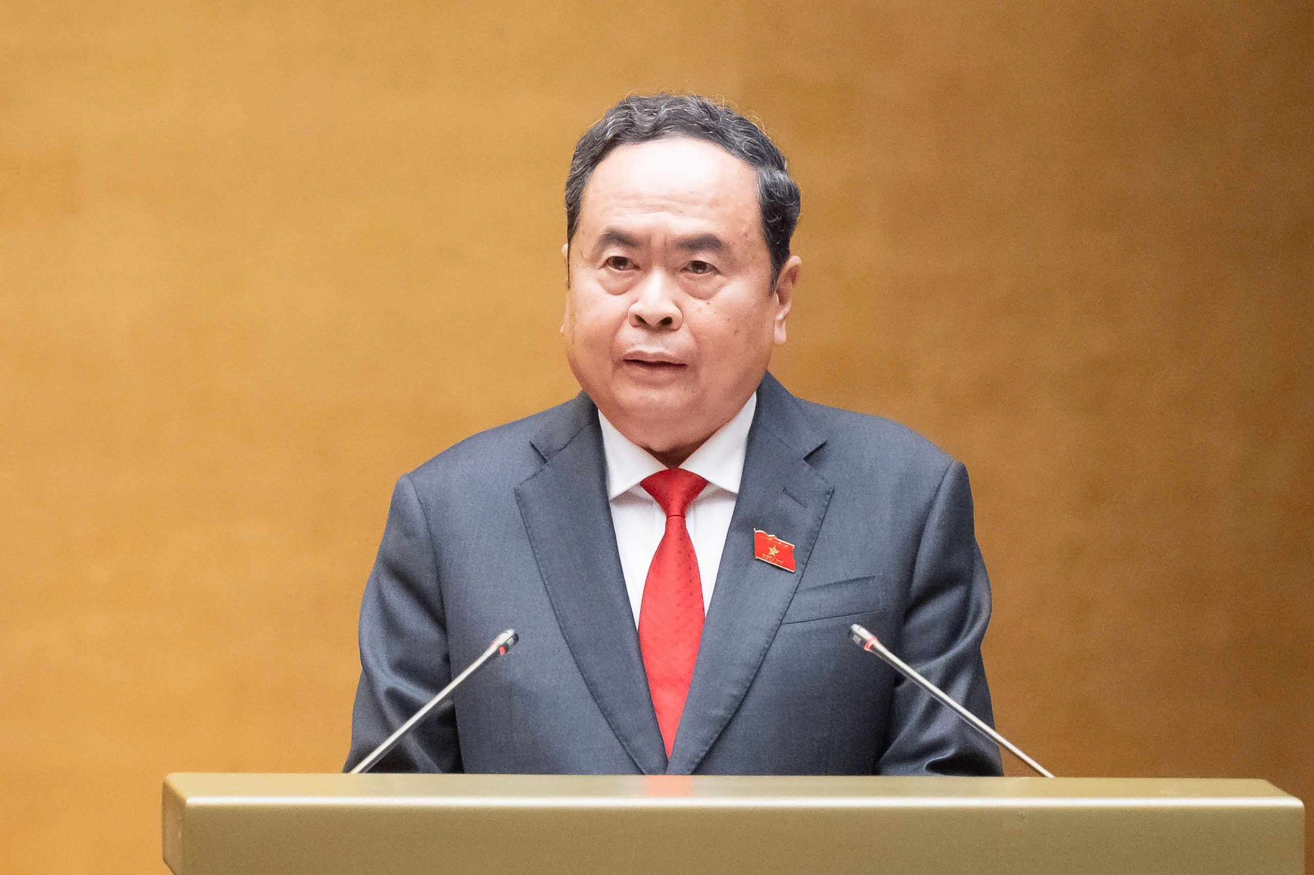 Ph&aacute;t biểu nhậm chức của Chủ tịch Quốc hội Trần Thanh Mẫn- Ảnh 1.