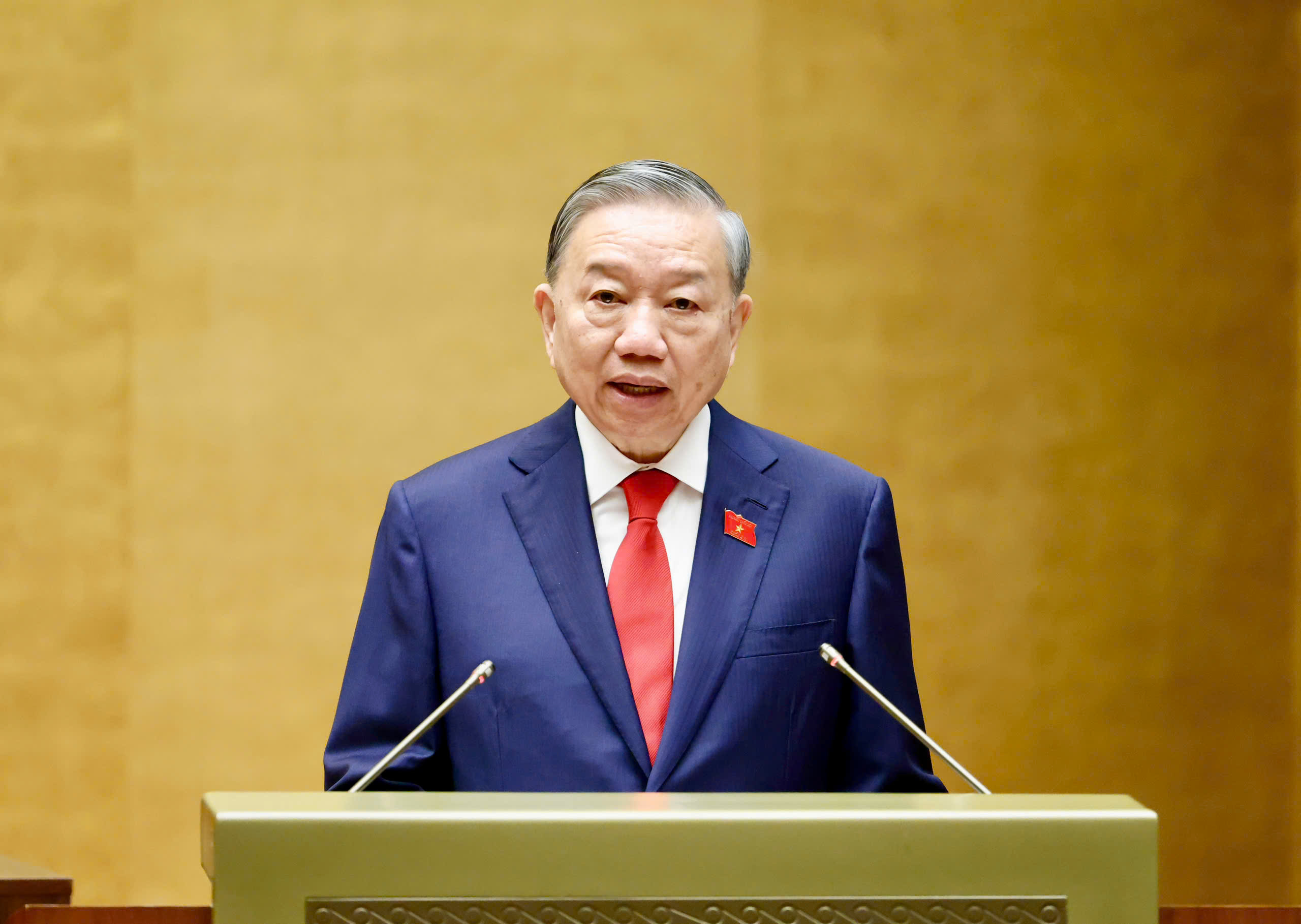 Ph&aacute;t biểu nhậm chức của Tổng B&iacute; thư, Chủ tịch nước T&ocirc; L&acirc;m - Ảnh 1.