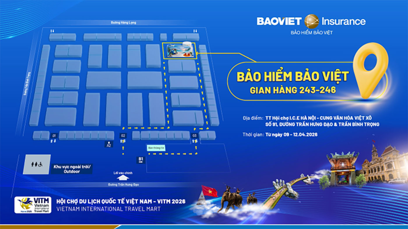 Check-in gian hàng Bảo hiểm Bảo Việt tại Hội chợ Du lịch quốc tế Việt Nam- Ảnh 1.
