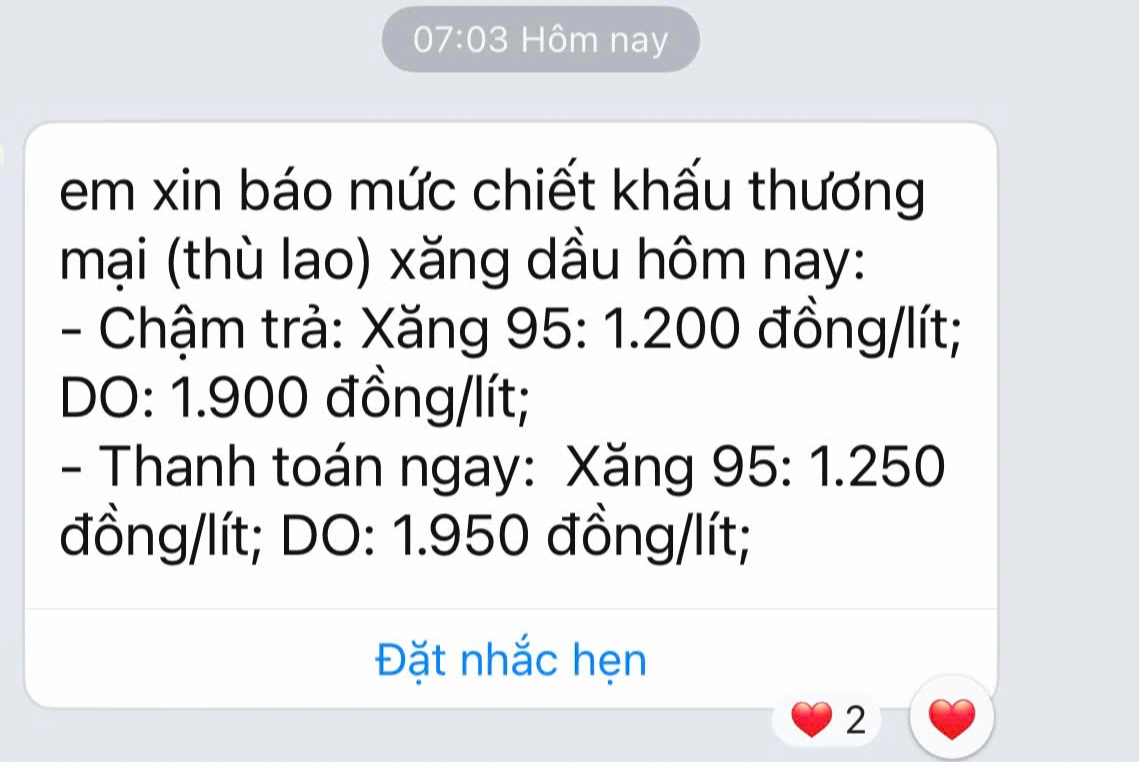 Chiết khấu bán lẻ dầu diesel tăng vọt lên 13 . 000 Đồng / lít năm 2026 - Ảnh 1. Chiết khấu bán lẻ dầu diesel tăng vọt lên 13 . 000 Đồng / lít năm 2026 - Ảnh 1.