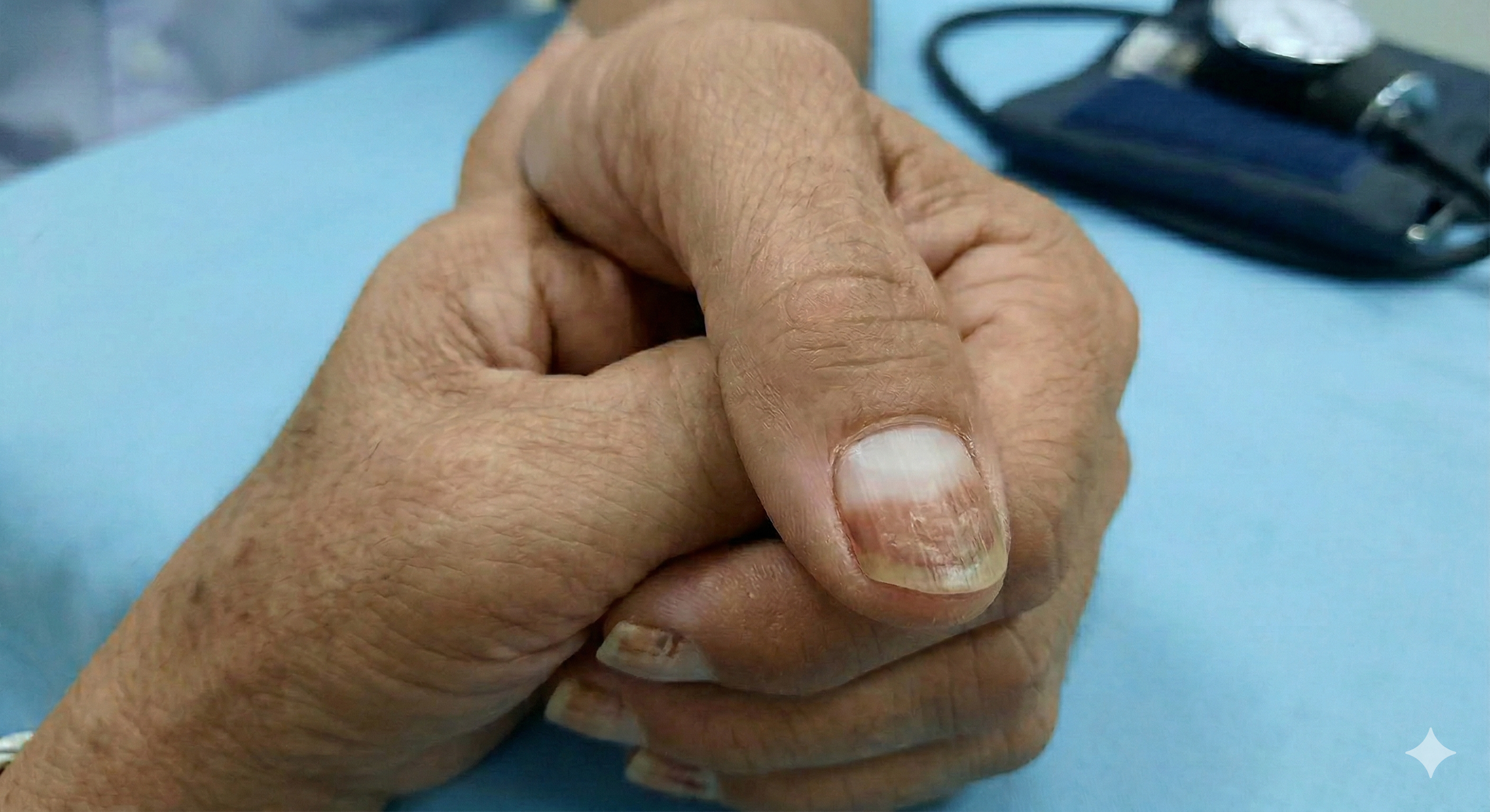 Dấu hiệu bệnh thận âm thầm có thể xuất hiện ở móng tay - Ảnh 1.