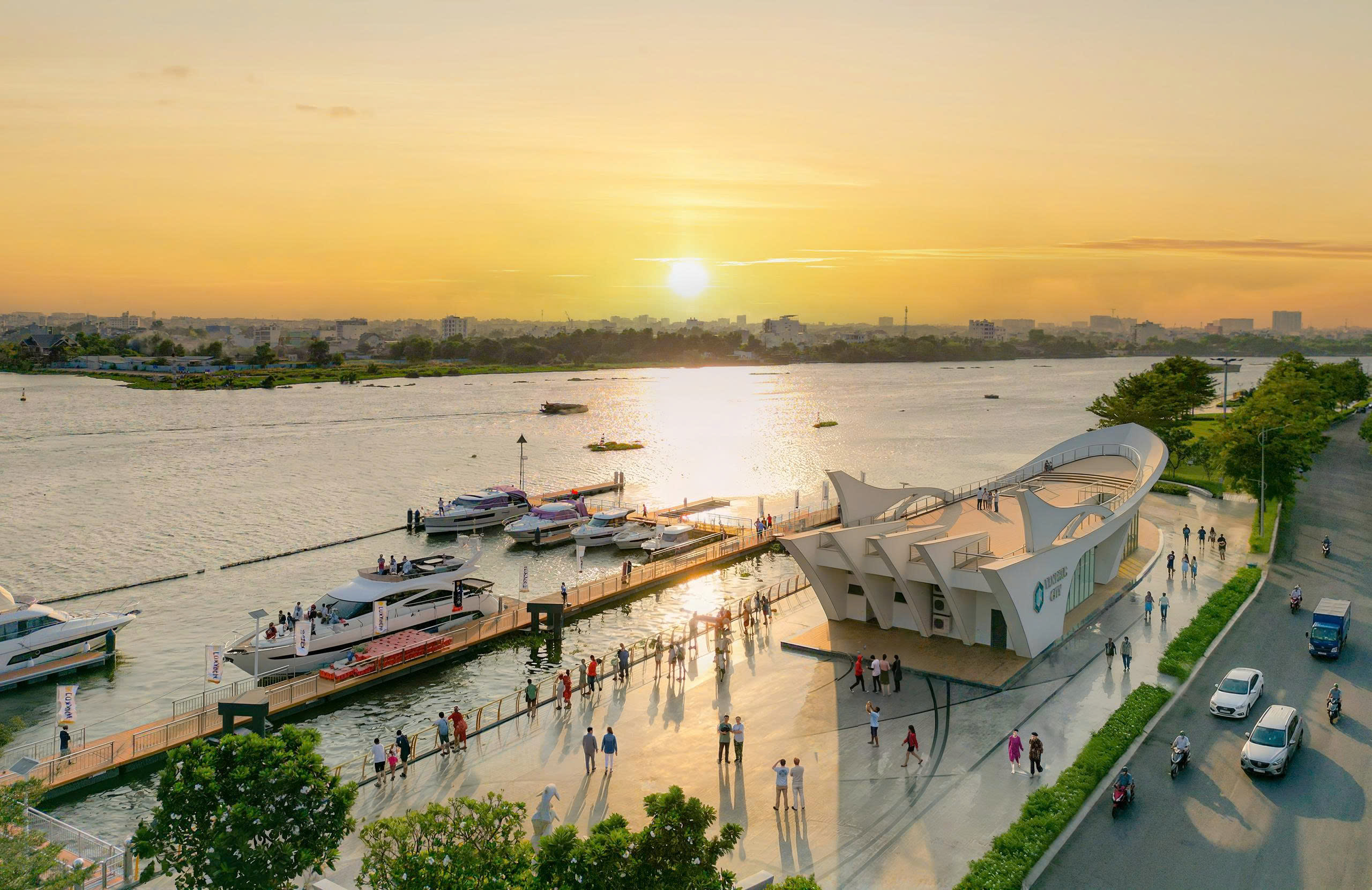 Ngắm hoàng hôn châu Âu thơ mộng giữa lòng Van Phuc City - Ảnh 1.