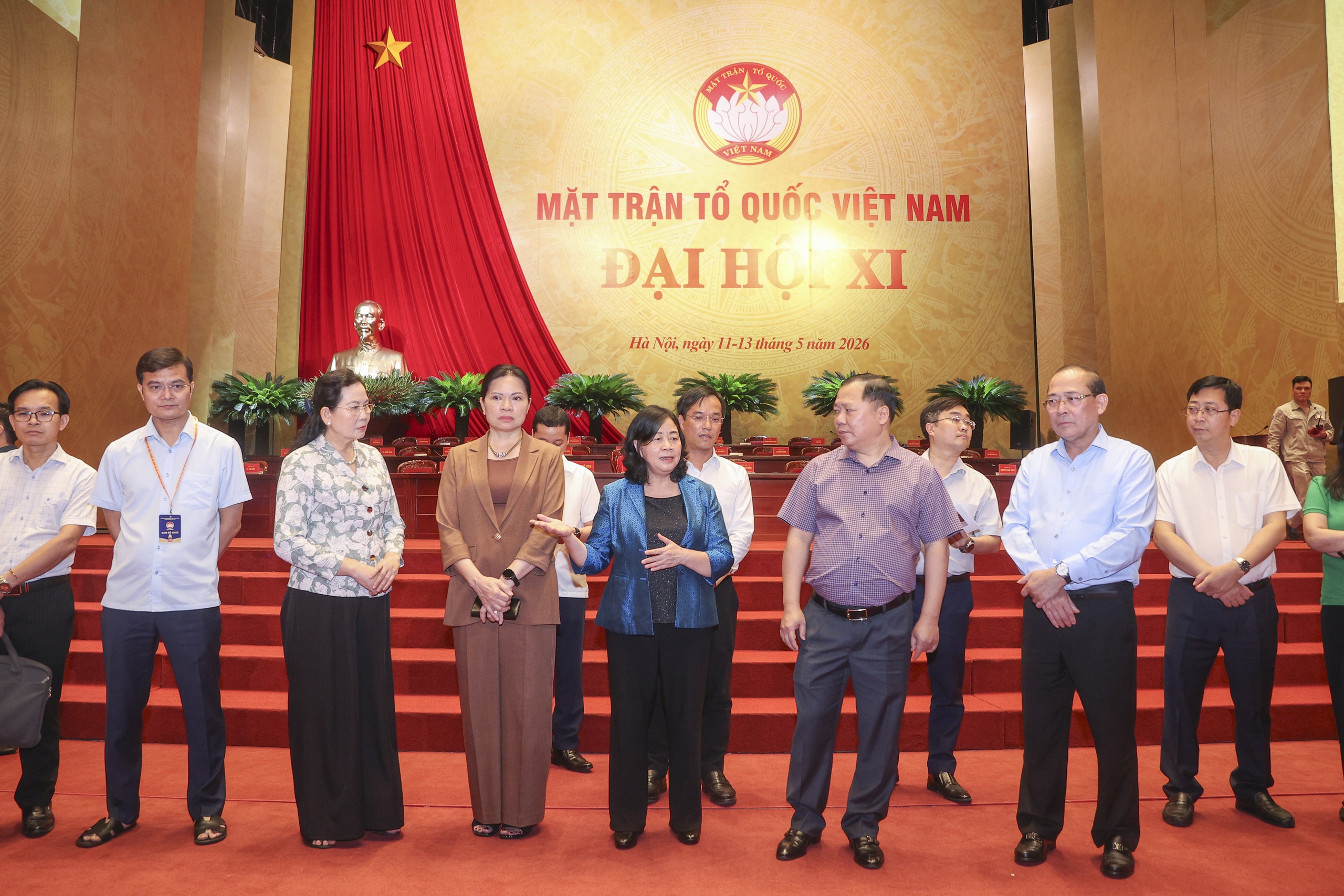 Chủ tịch Ủy ban T.Ư MTTQ Việt Nam kiểm tra c&ocirc;ng t&aacute;c chuẩn bị Đại hội XI - Ảnh 1.