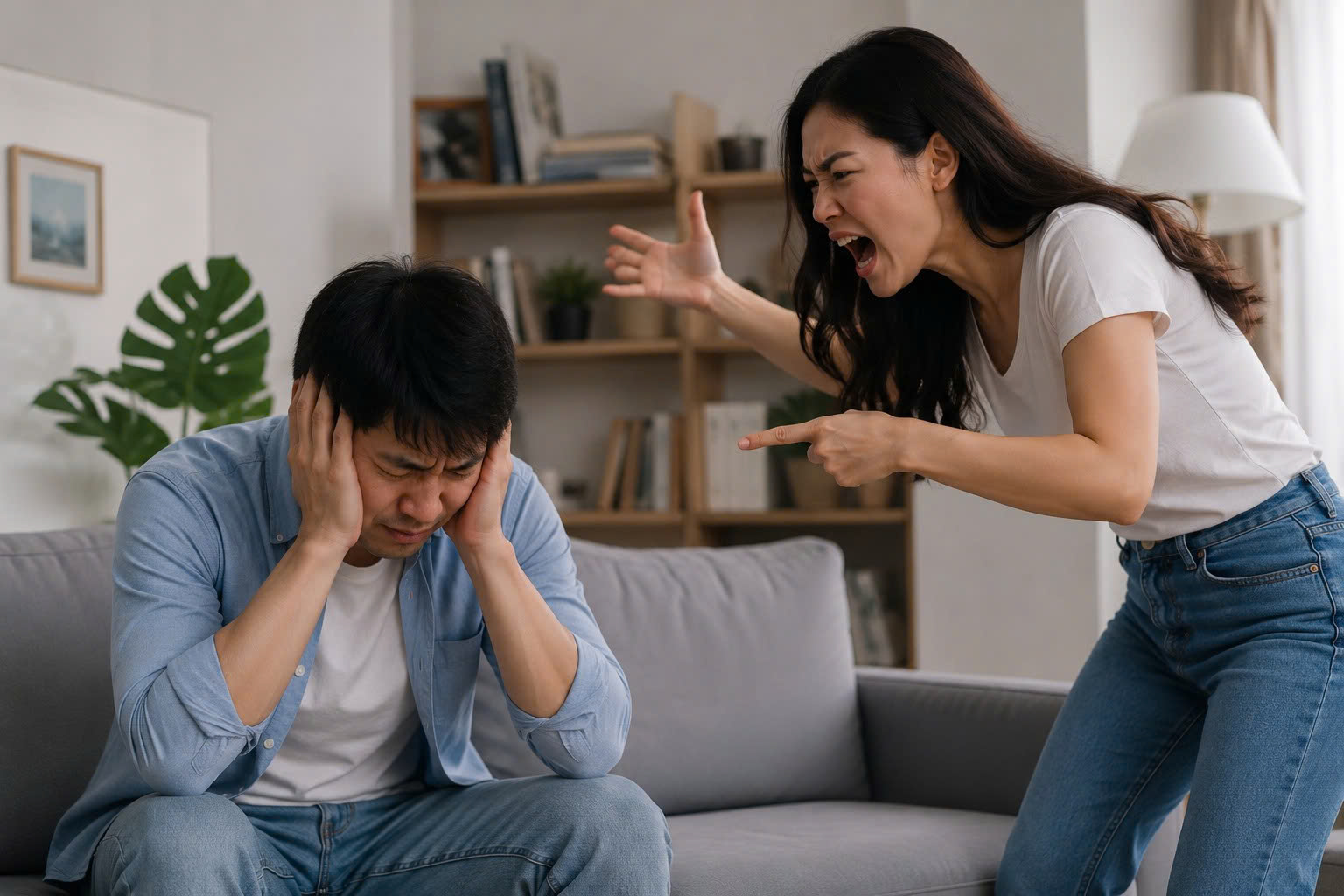 Vợ chì chiết, kiểm soát tiền để chồng lệ thuộc cũng là hành vi bạo lực - Ảnh 2.