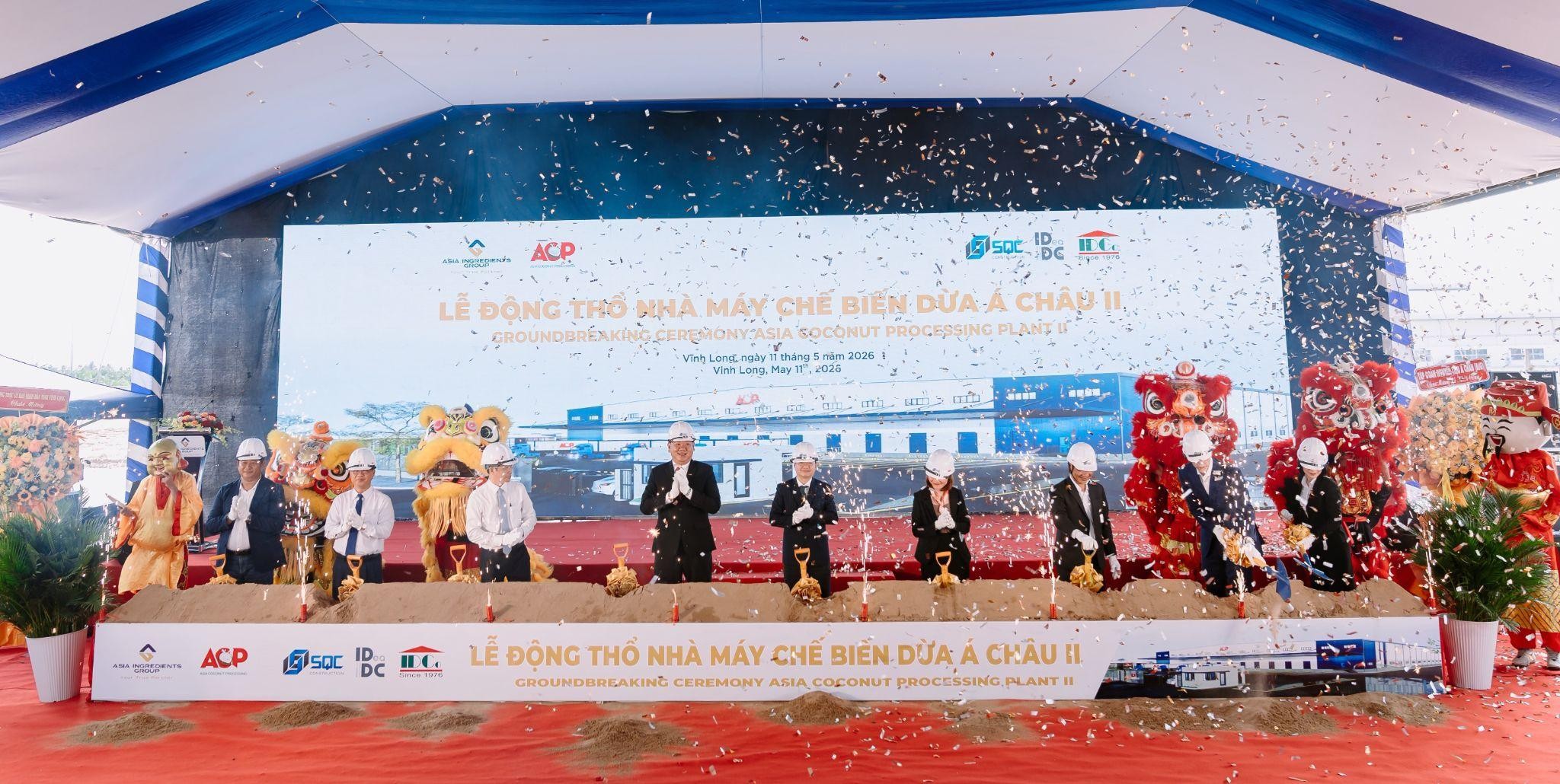 Tập đoàn Nguyên liệu Á Châu khởi công nhà máy chế biến dừa đẳng cấp thế giới - Ảnh 1.