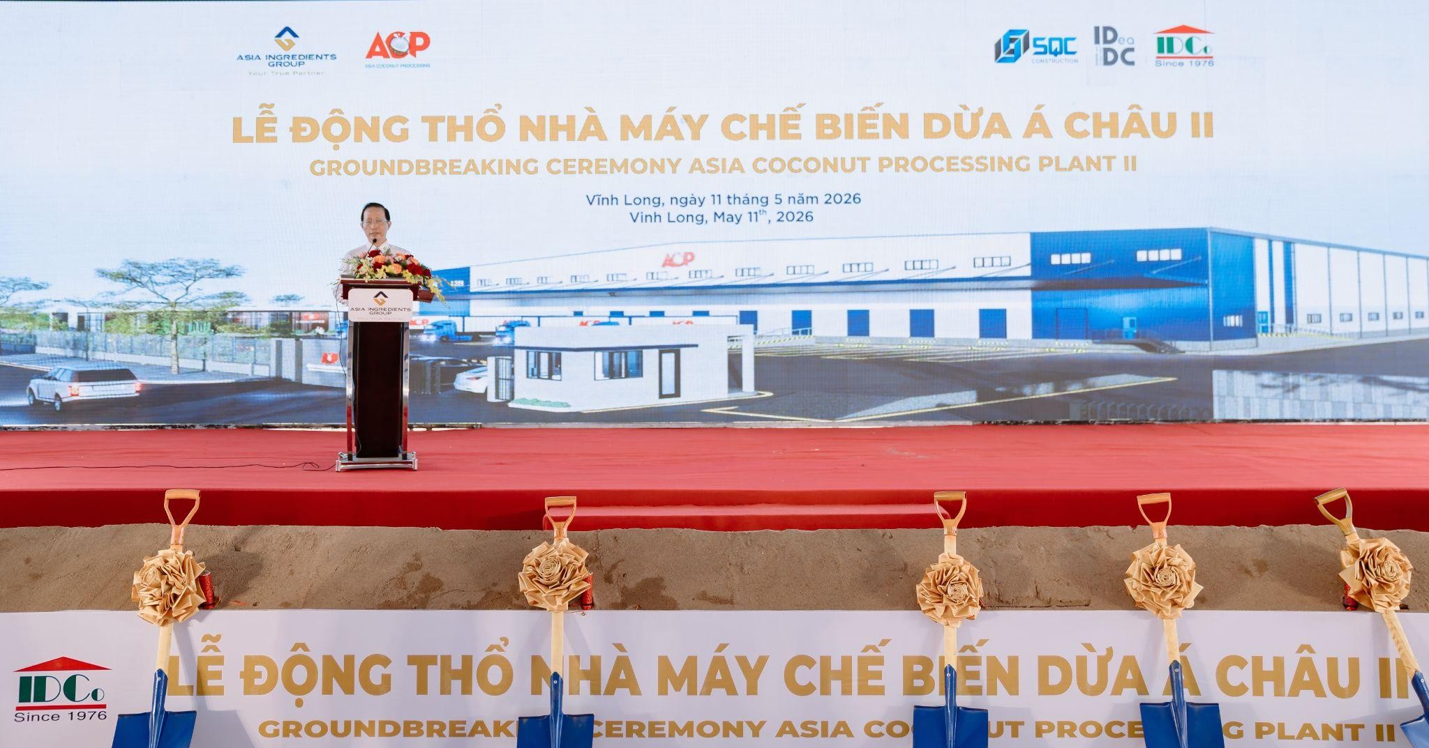 Tập đoàn Nguyên liệu Á Châu khởi công nhà máy chế biến dừa đẳng cấp thế giới - Ảnh 2.