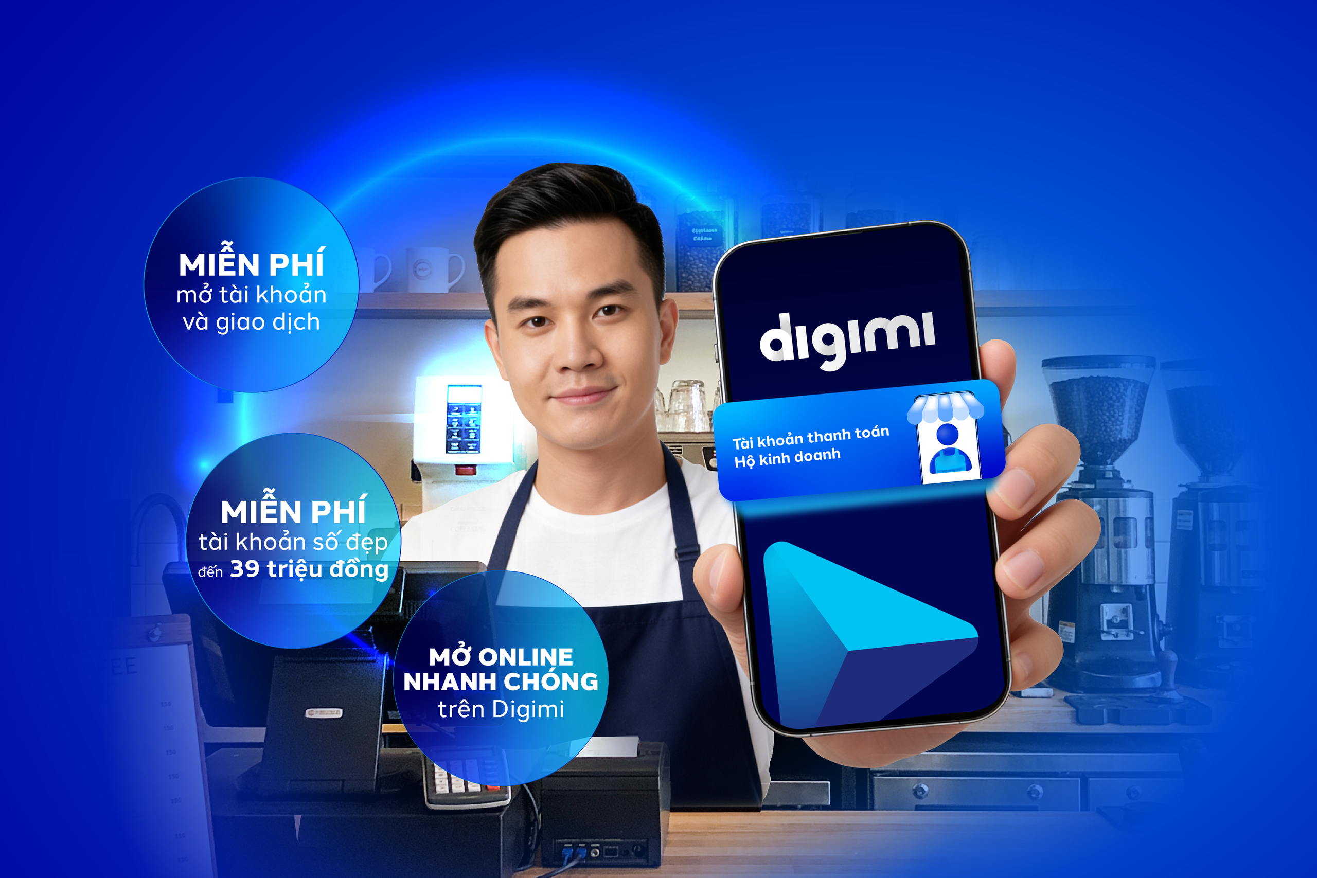 Hộ kinh doanh tiện lợi hơn khi mở tài khoản trên ứng dụng Digimi của BVBank - Ảnh 1.