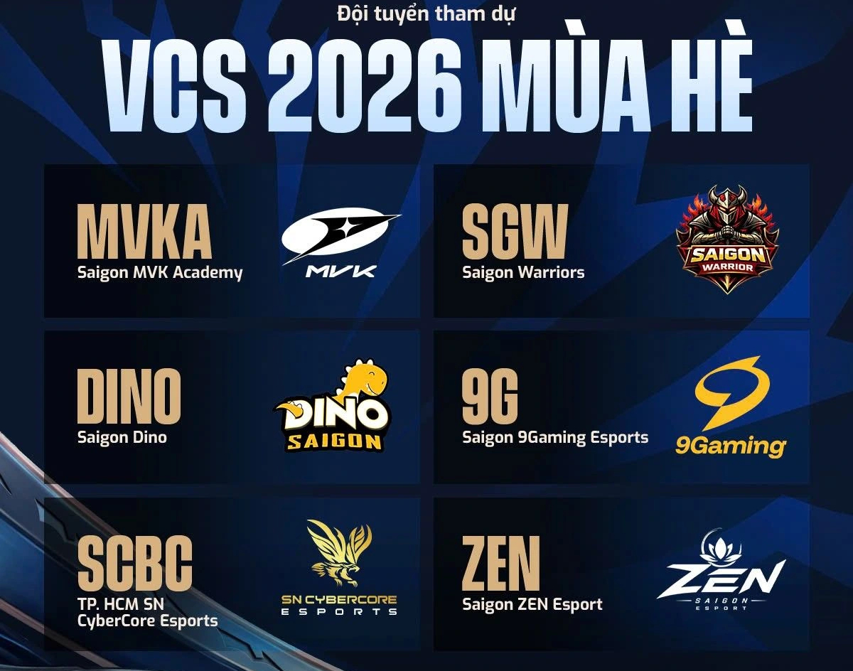 VCS 2026 Mùa hè khởi tranh từ ngày 13.5.2026 - Ảnh 1.