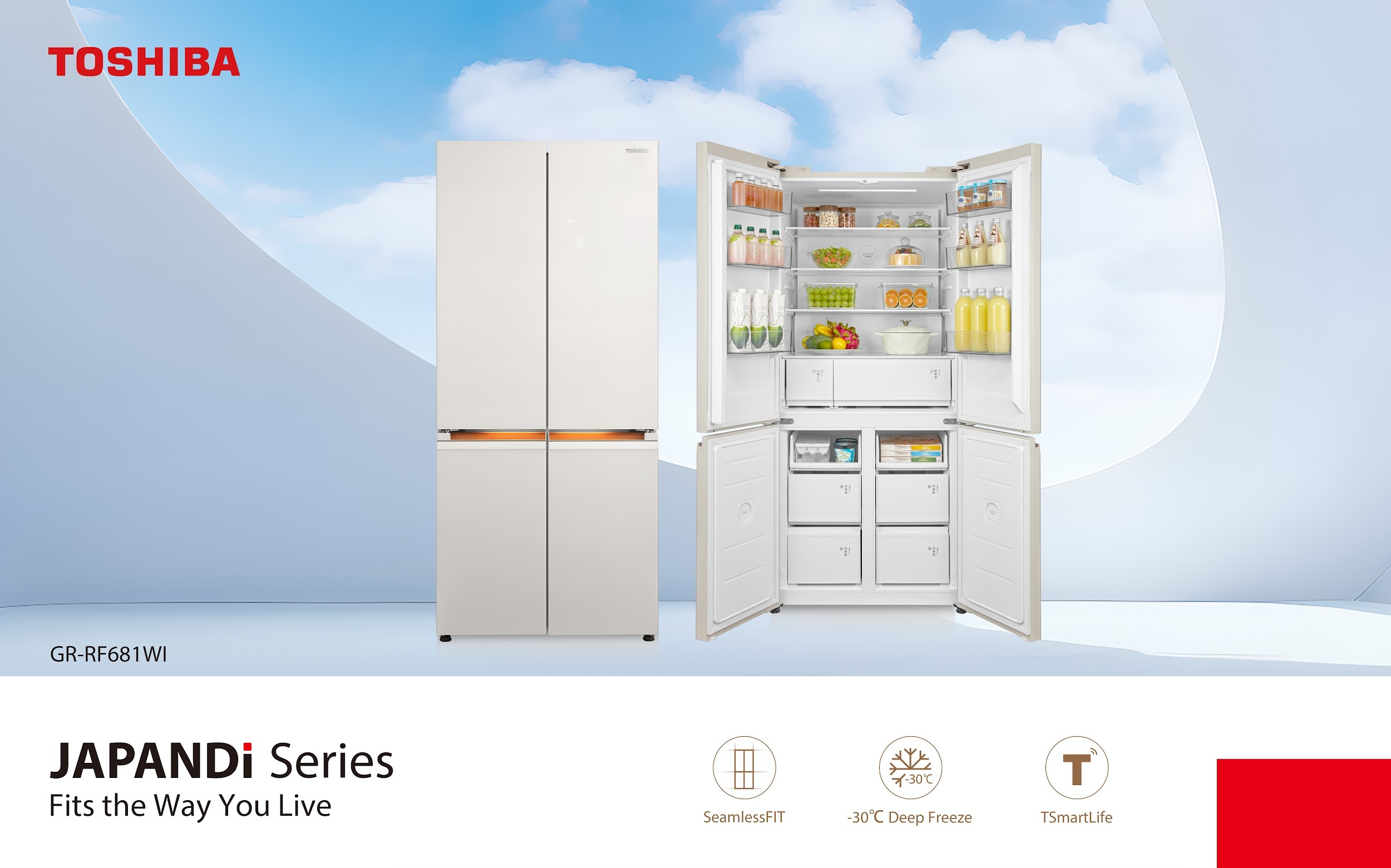 Toshiba ra mắt tủ lạnh JAPANDi Series Kumo, kiến tạo 'trạm sạc' cho tổ ấm Toshiba ra mắt tủ lạnh JAPANDi Series Kumo, kiến tạo 'trạm sạc' cho tổ ấm