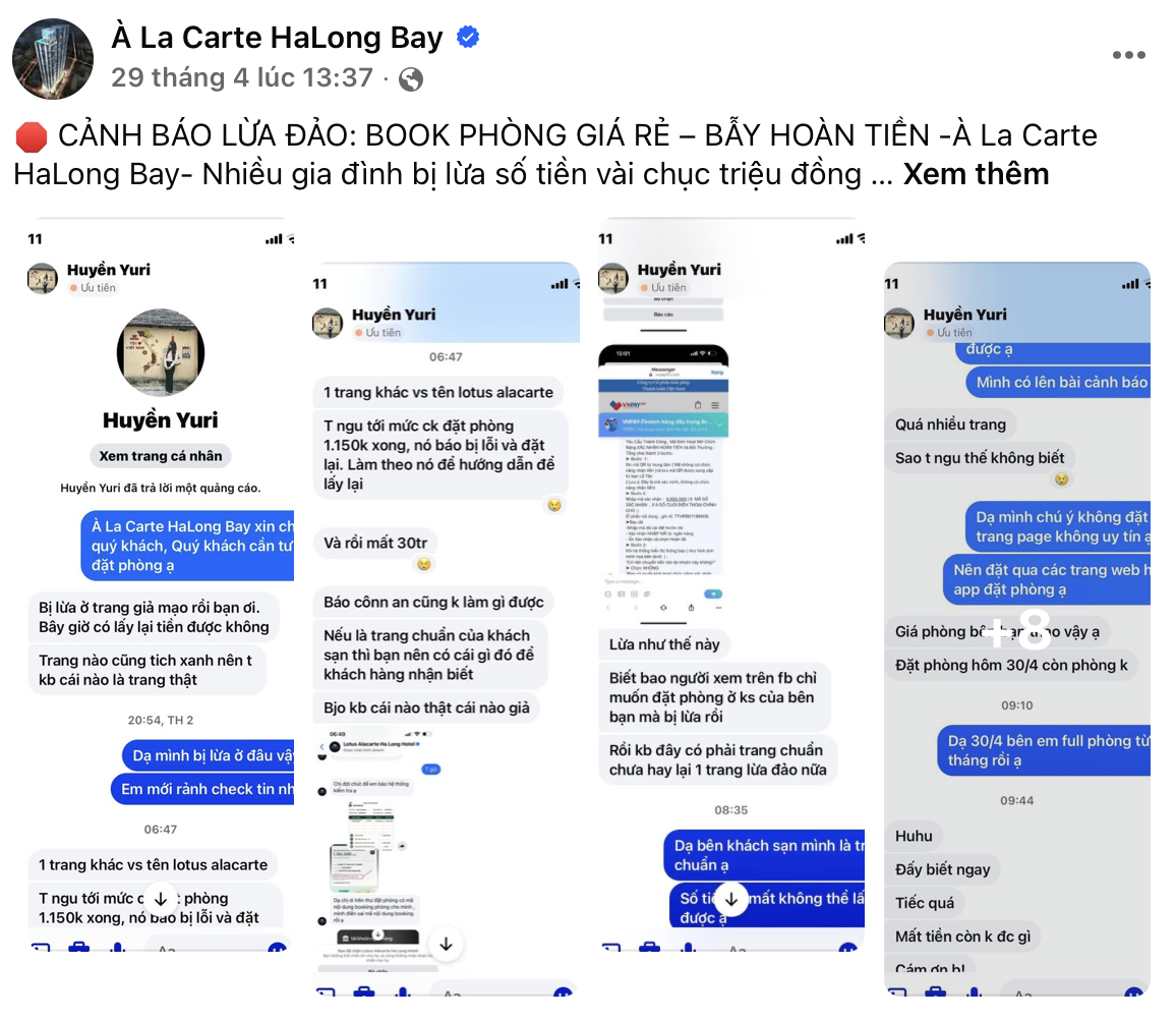 Tiếp tục cảnh báo lừa đảo đặt phòng online cao điểm mùa hè- Ảnh 6. Tiếp tục cảnh báo lừa đảo đặt phòng online cao điểm mùa hè- Ảnh 6.