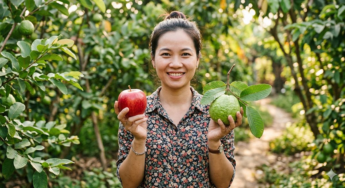 Bác sĩ: Có phải táo nhập khẩu giàu dinh dưỡng hơn ổi trong nước? - Ảnh 1.