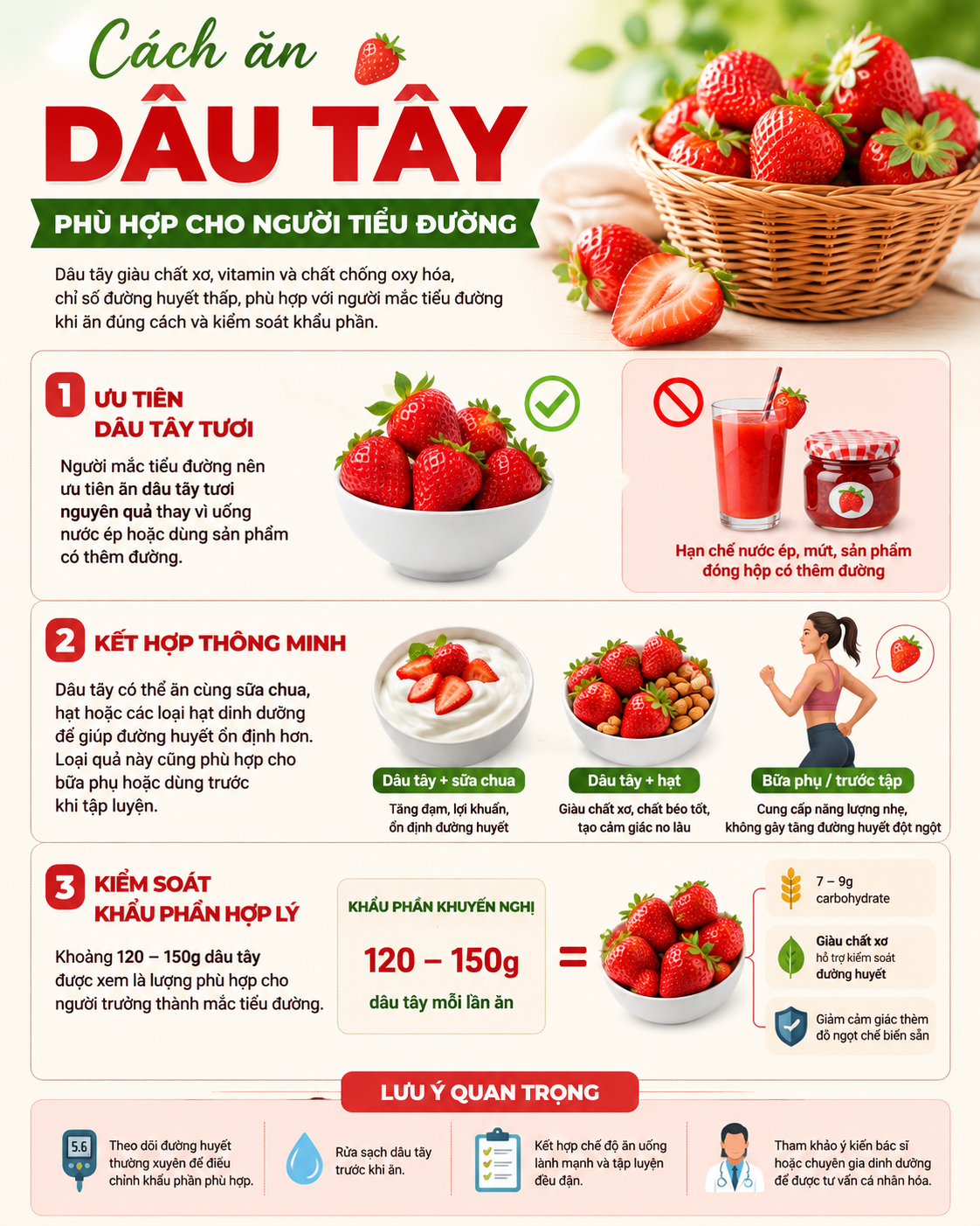 Người tiểu đường có nên ăn dâu tây? Chuyên gia chỉ cách ăn tốt nhất 12 Người tiểu đường có nên ăn dâu tây? Chuyên gia đưa ra câu trả lời bất ngờ - Ảnh 2.