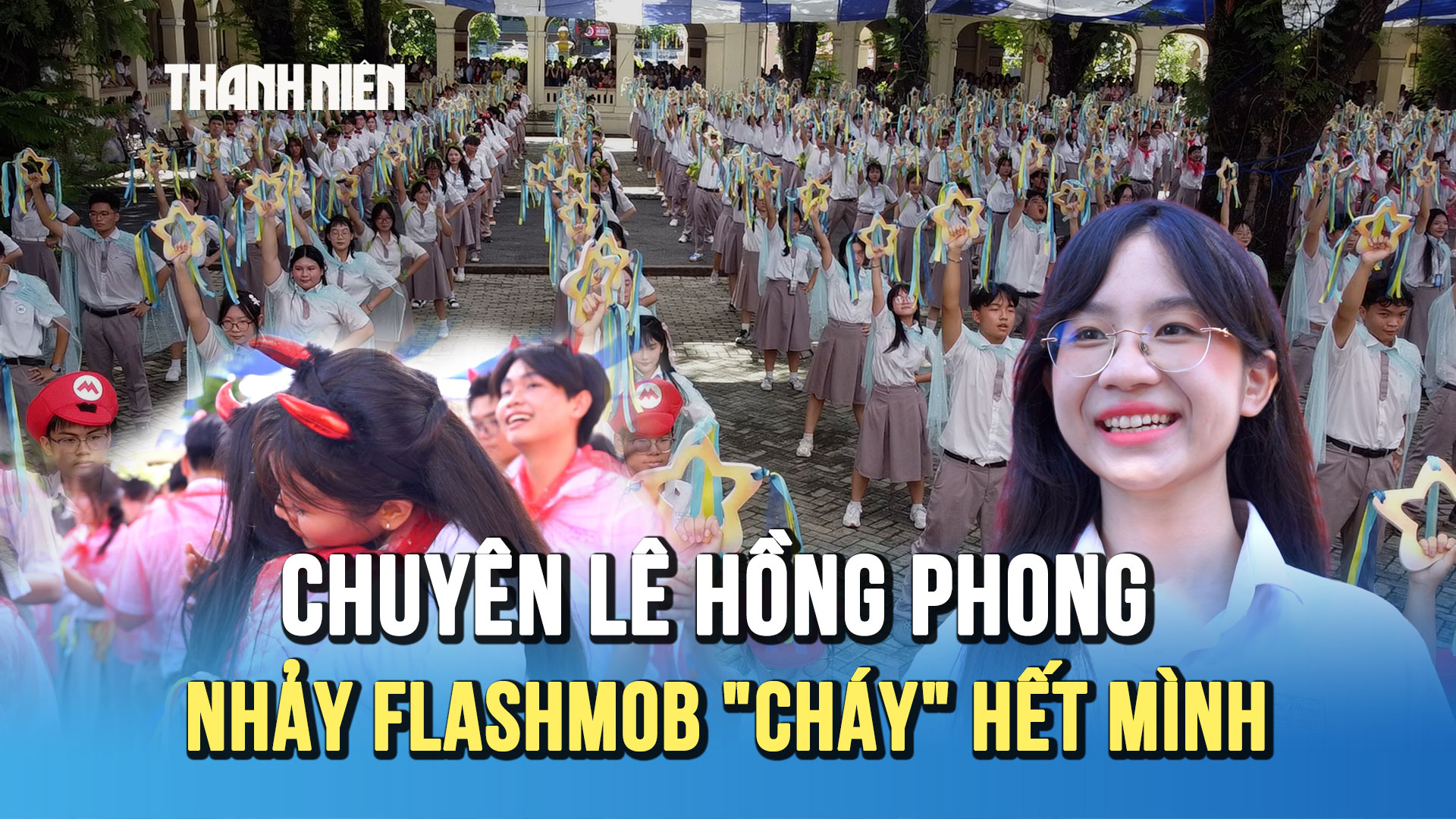 Học sinh chuyên Lê Hồng Phong 'cháy' hết mình, khóc hết nấc ngày ra trường - Ảnh 1.
