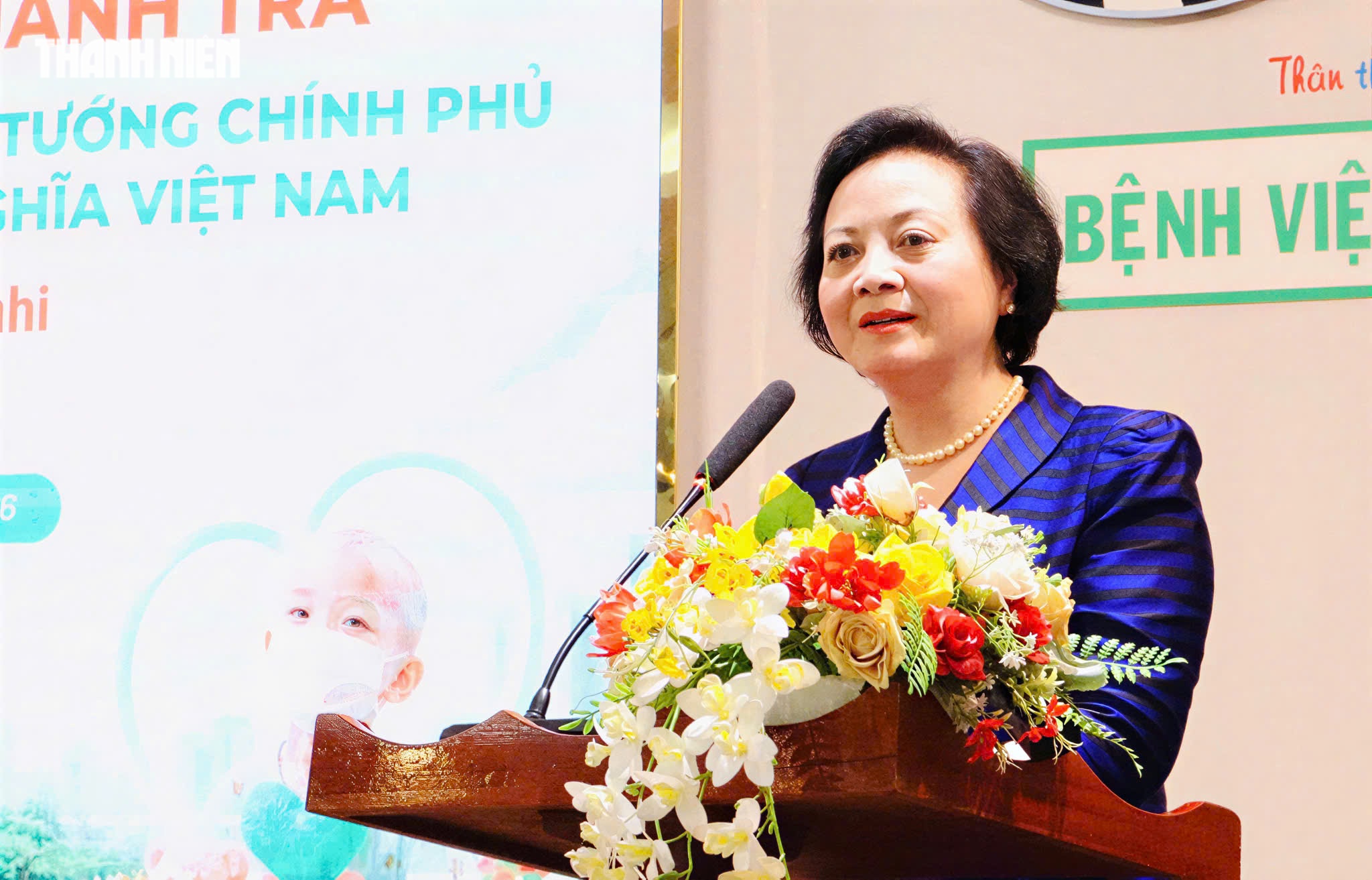 Phó thủ tướng Phạm Thị Thanh Trà thăm trẻ mắc bệnh hiểm nghèo tại TP.HCM- Ảnh 1. Phó thủ tướng Phạm Thị Thanh Trà thăm trẻ mắc bệnh hiểm nghèo tại TP.HCM- Ảnh 1.