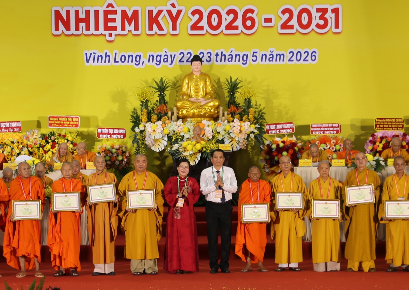 Hòa thượng Thạch Sok Xane làm Trưởng ban Trị sự Giáo hội Phật giáo tỉnh Vĩnh Long- Ảnh 1.