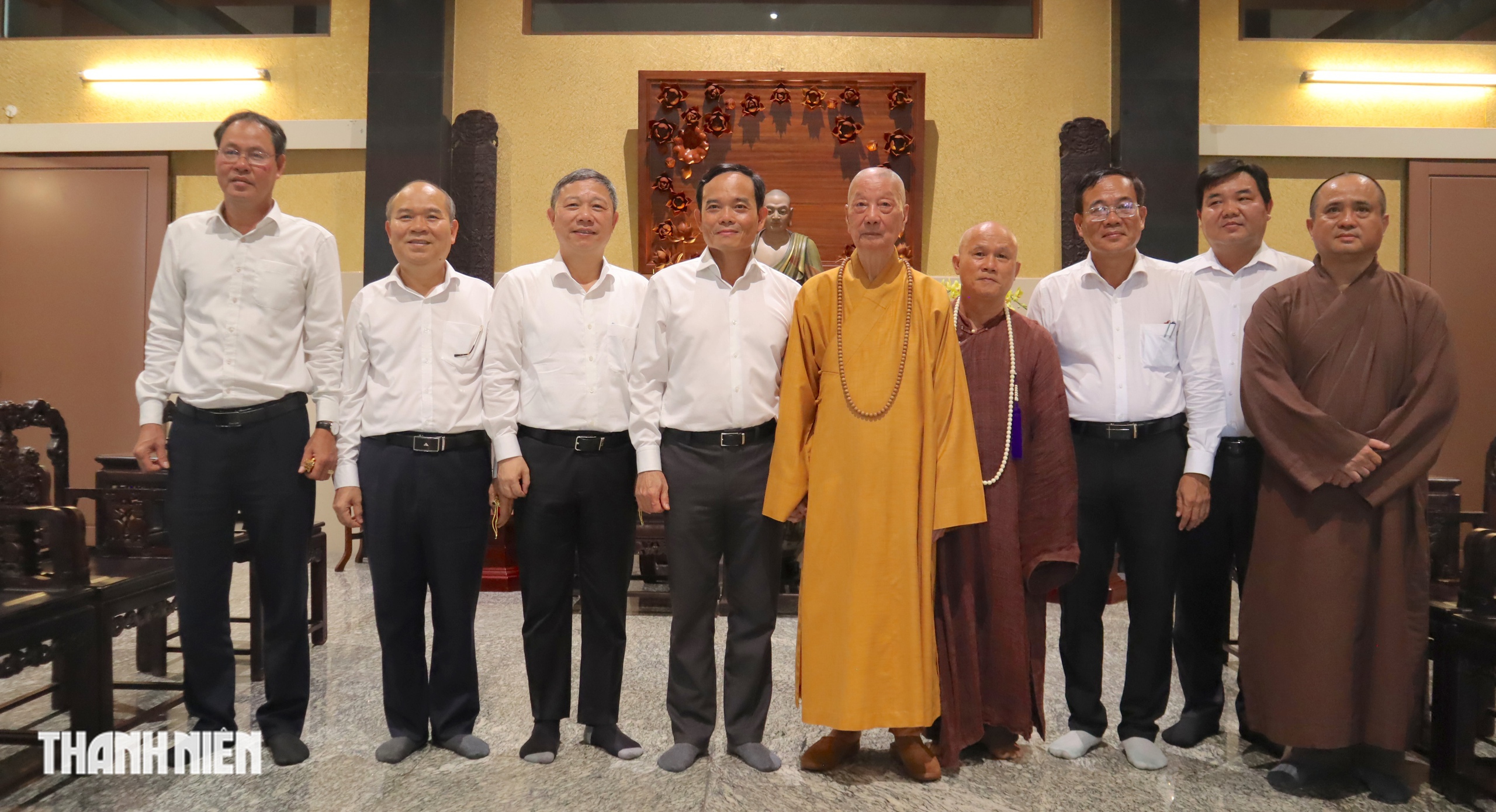 Bí thư Trần Lưu Quang thăm Đức Pháp chủ Giáo hội Phật giáo Việt Nam dịp Phật đản- Ảnh 5. Bí thư Trần Lưu Quang thăm Đức Pháp chủ Giáo hội Phật giáo Việt Nam dịp Phật đản- Ảnh 5.