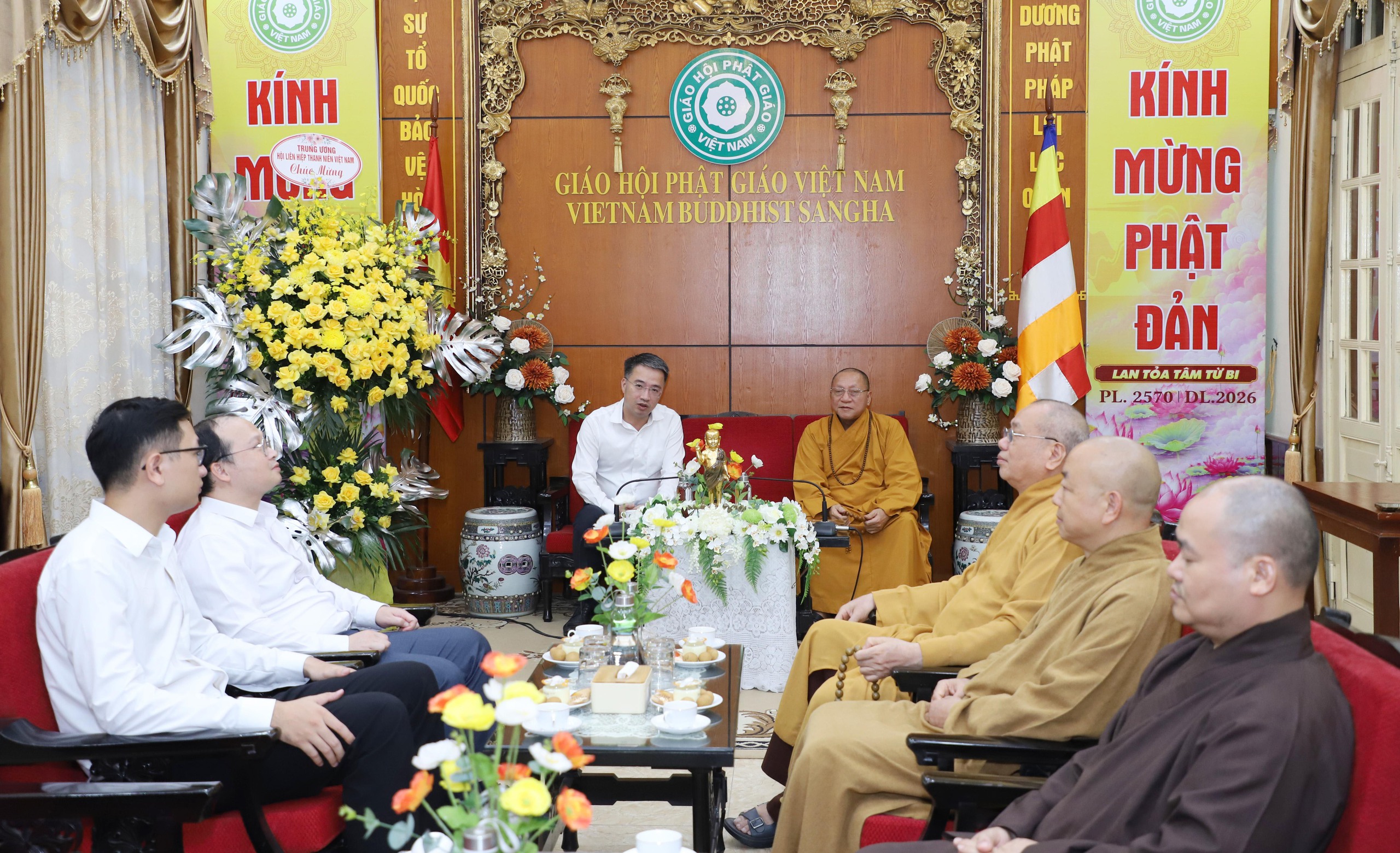 T.Ư Hội Li&ecirc;n hiệp thanh ni&ecirc;n Việt Nam ch&uacute;c mừng Đại lễ Phật đản năm 2026 - Ảnh 2.