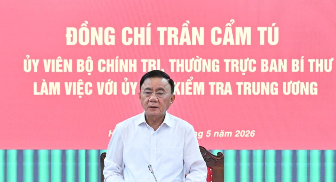 Thường trực Ban Bí thư làm việc với Ủy ban Kiểm tra Trung ương - Ảnh 1.