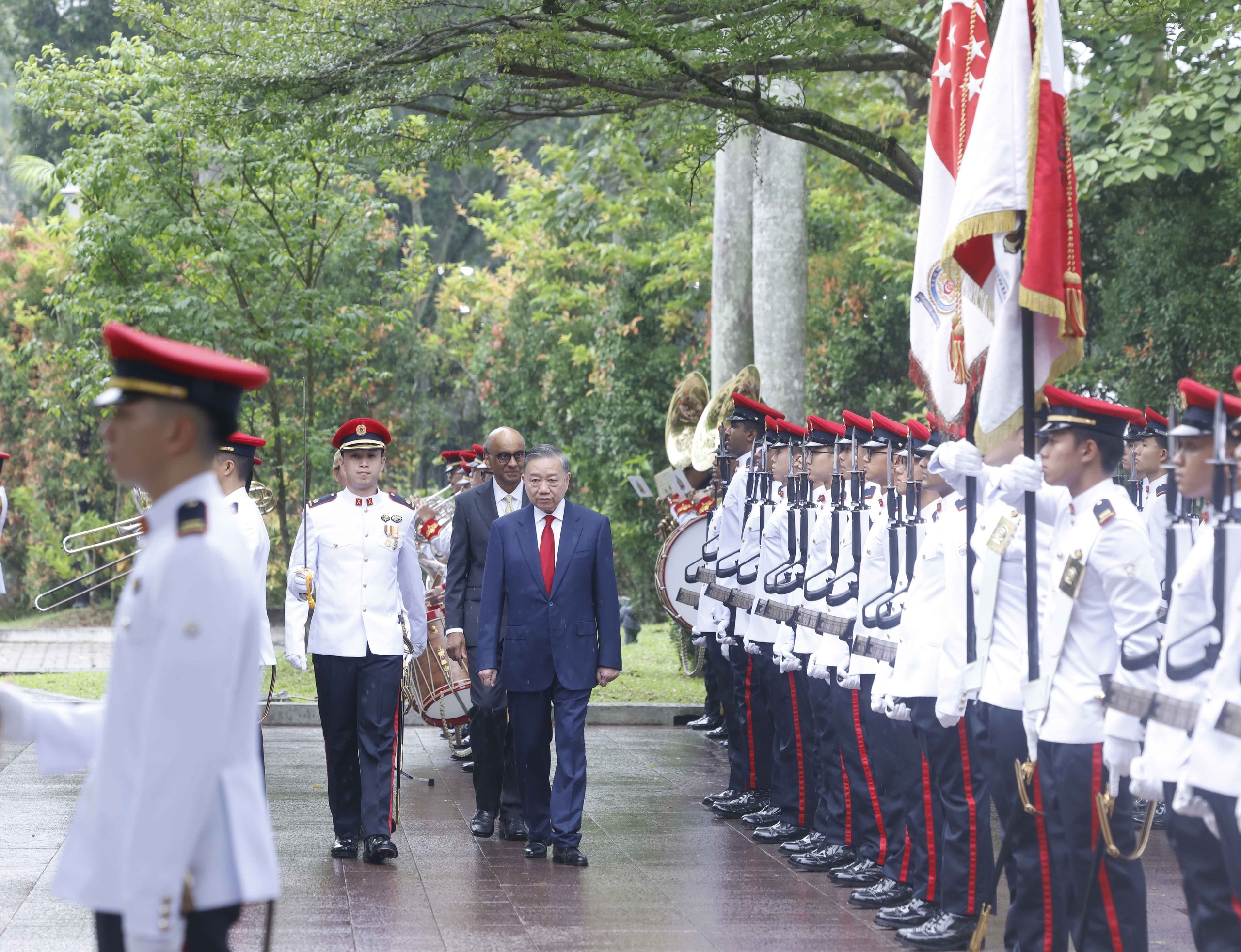 Lễ đón Tổng Bí thư, Chủ tịch nước Tô Lâm thăm cấp nhà nước Singapore - Ảnh 2.