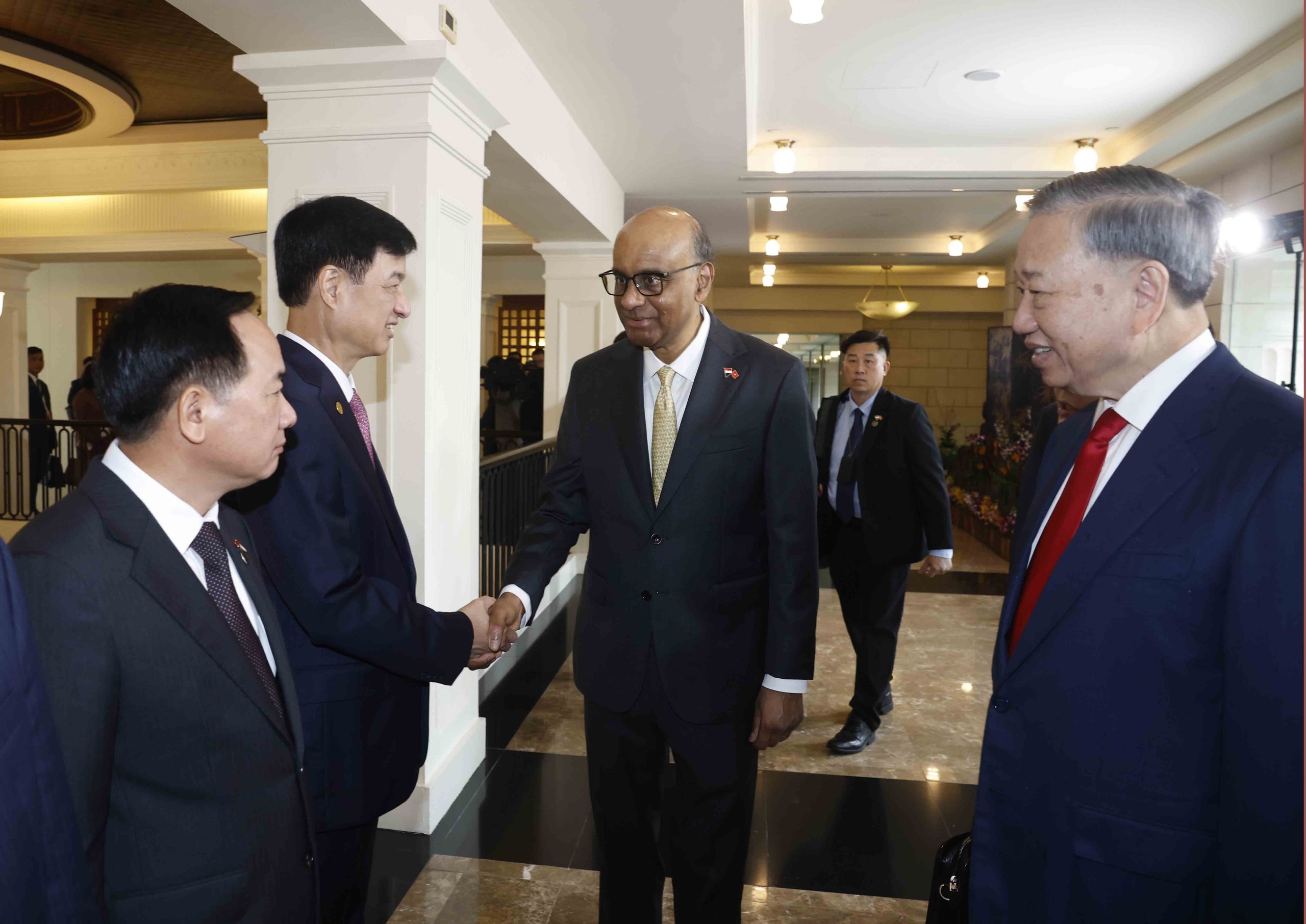 Lễ đón Tổng Bí thư, Chủ tịch nước Tô Lâm thăm cấp nhà nước Singapore - Ảnh 3.