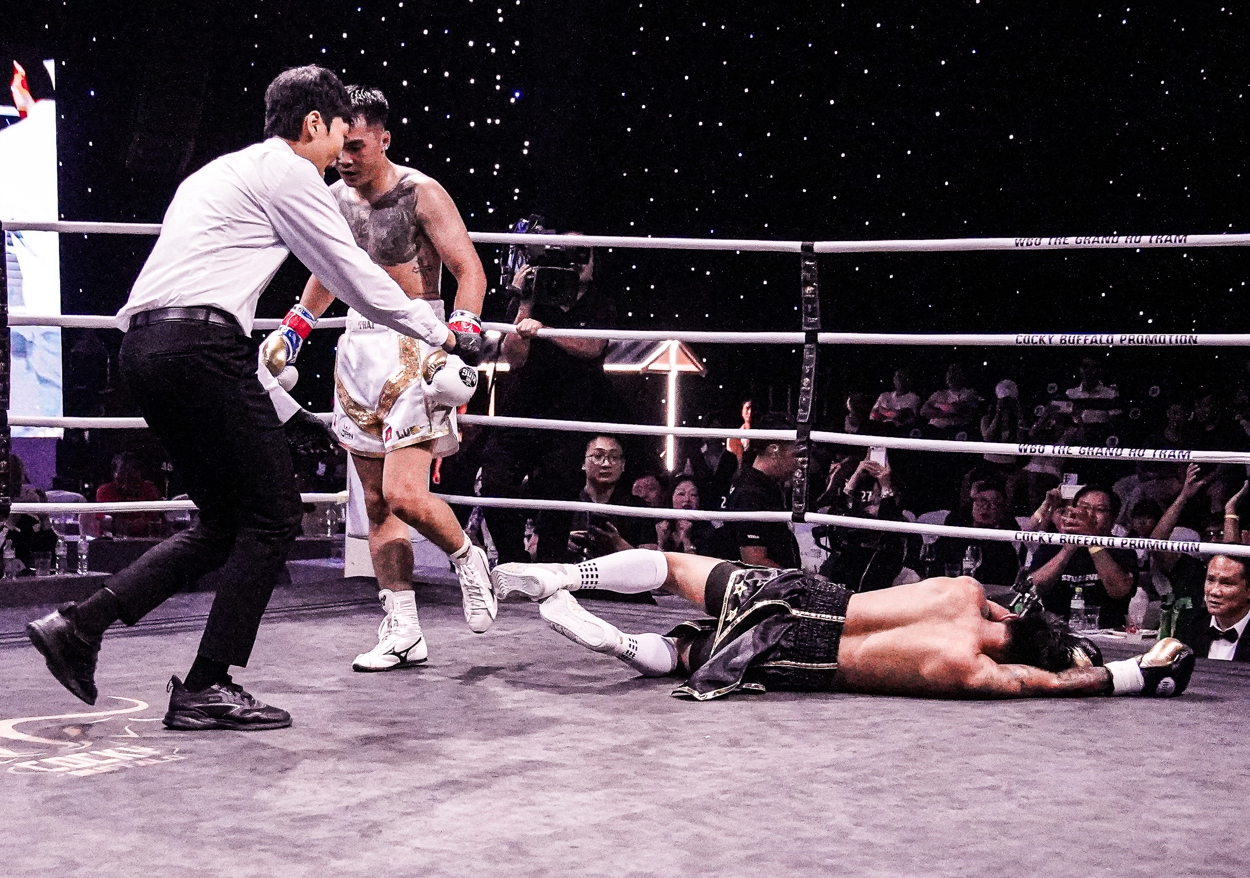 Un boxeador vietnamita conecta un gancho de izquierda letal y gana por ...