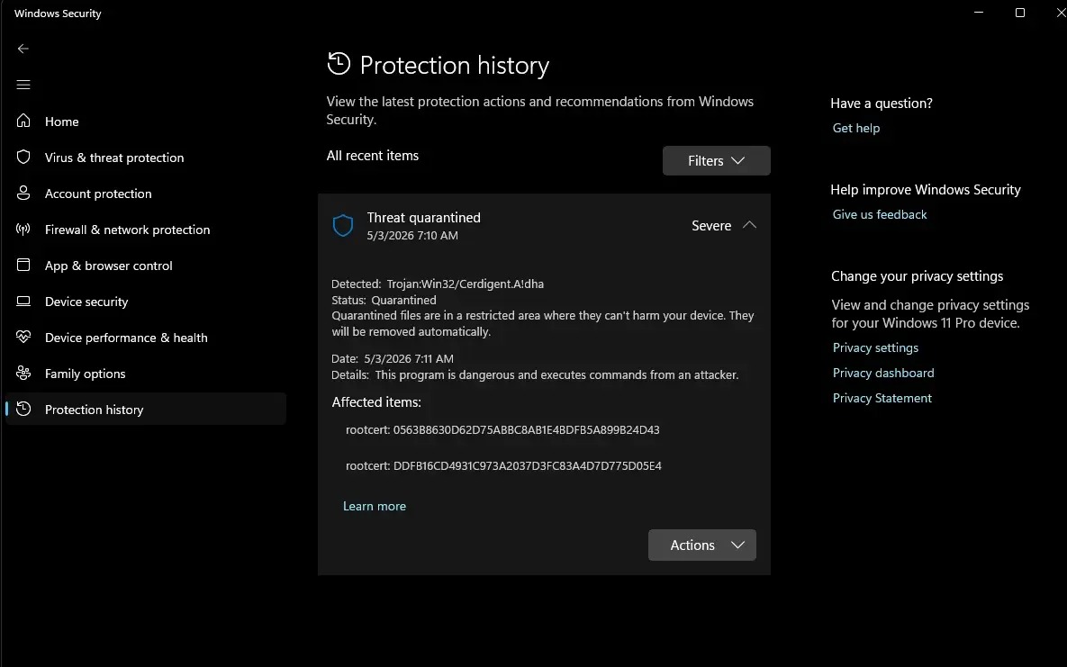 Microsoft Defender nổi loạn khi cảnh báo mã độc khắp toàn cầu - Ảnh 1.