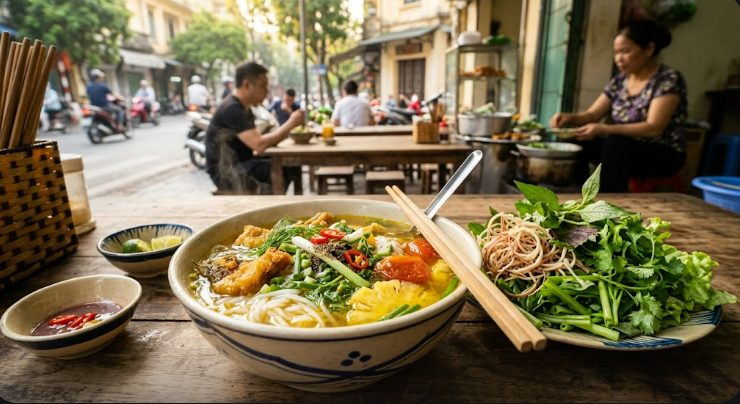 Bữa sáng với bún: Lựa chọn quen thuộc, lợi ích không ngờ - Ảnh 1.