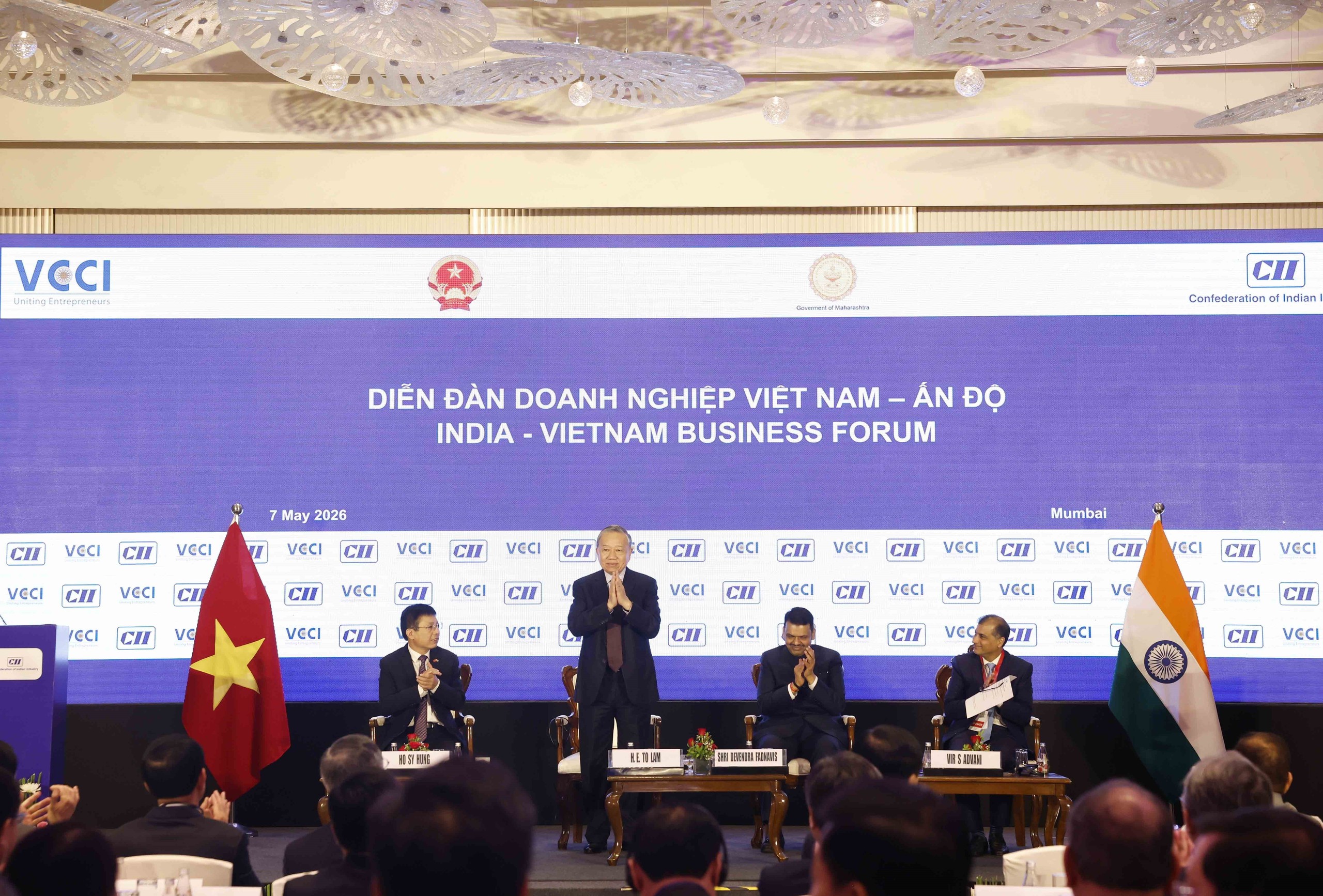 Tổng B&iacute; thư, Chủ tịch nước T&ocirc; L&acirc;m dự Diễn đ&agrave;n doanh nghiệp Việt Nam- Ấn Độ - Ảnh 2.