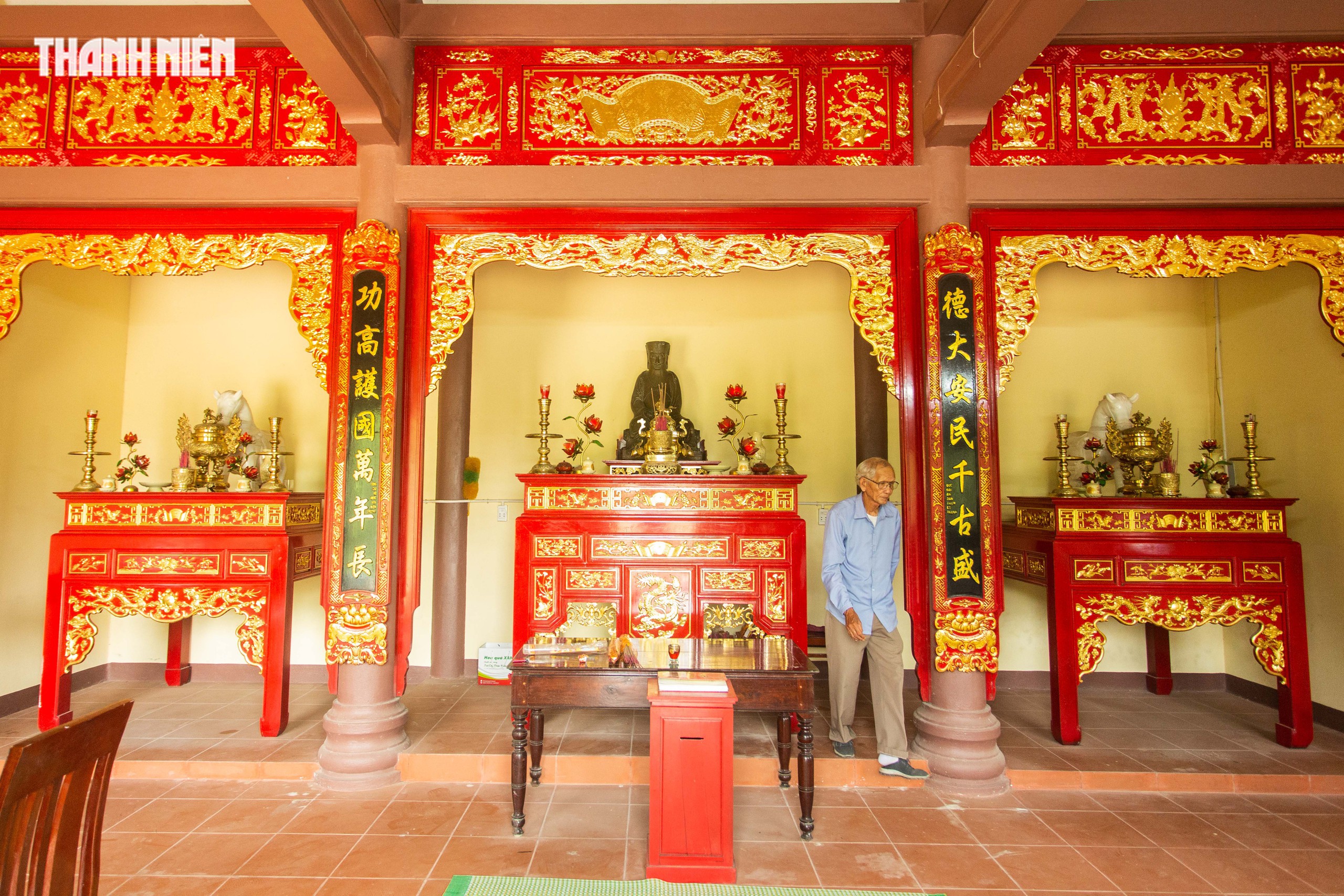 B&aacute;u vật l&agrave;ng Tr&agrave; Li&ecirc;n: Tượng cổ 500 năm tuổi trở về sau nhiều lần thất lạc- Ảnh 2.