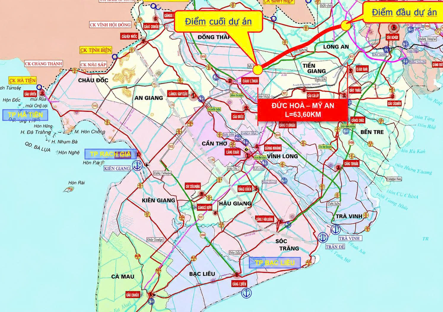 Hai phương án làm 63 km cao tốc từ Tây Ninh đi Đồng Tháp- Ảnh 1. Hai phương án làm 63 km cao tốc từ Tây Ninh đi Đồng Tháp- Ảnh 1.
