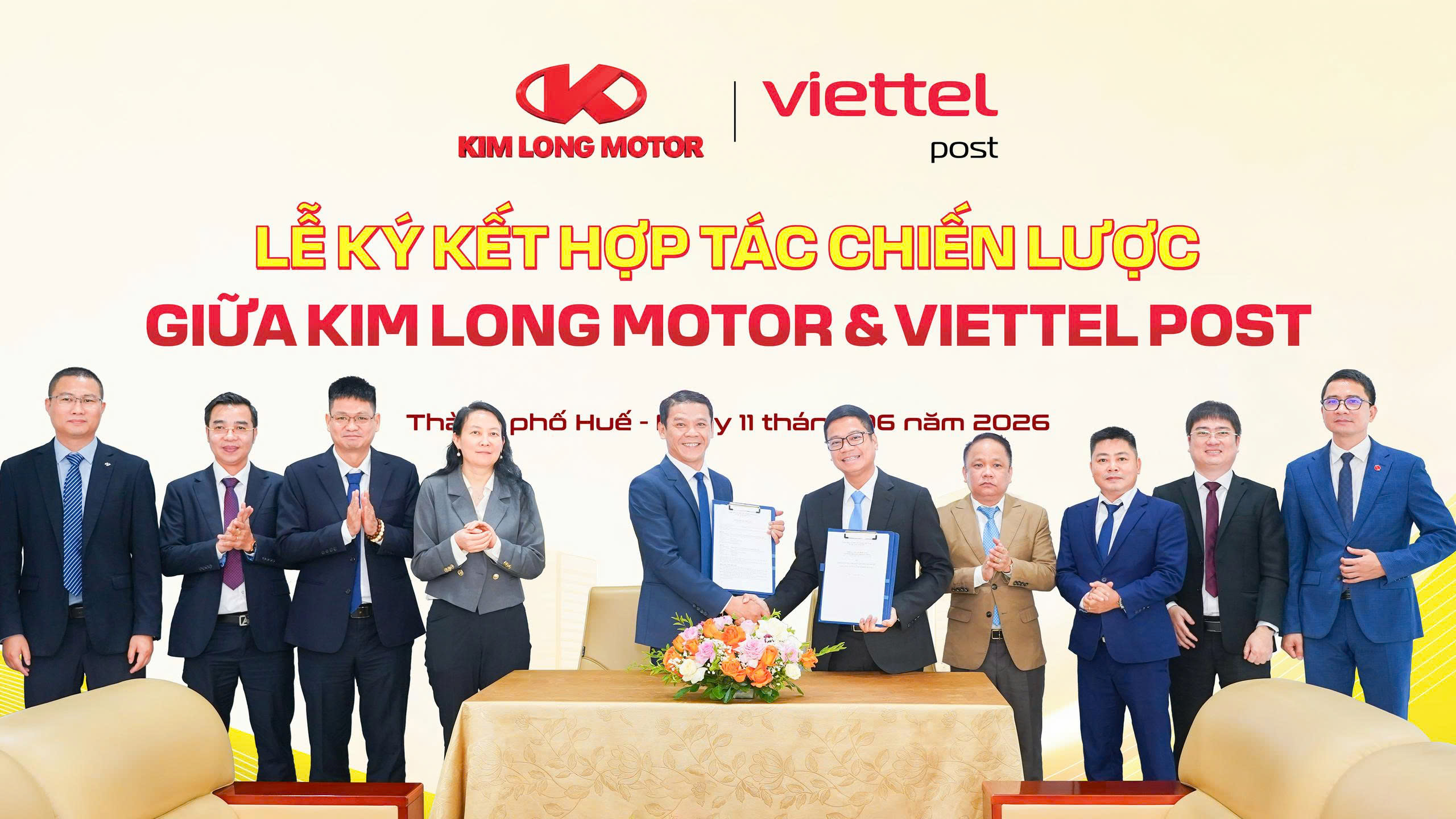 Kim Long Motor và Viettel Post ký kết hợp tác chiến lược toàn diện- Ảnh 1. Kim Long Motor và Viettel Post ký kết hợp tác chiến lược toàn diện- Ảnh 1.