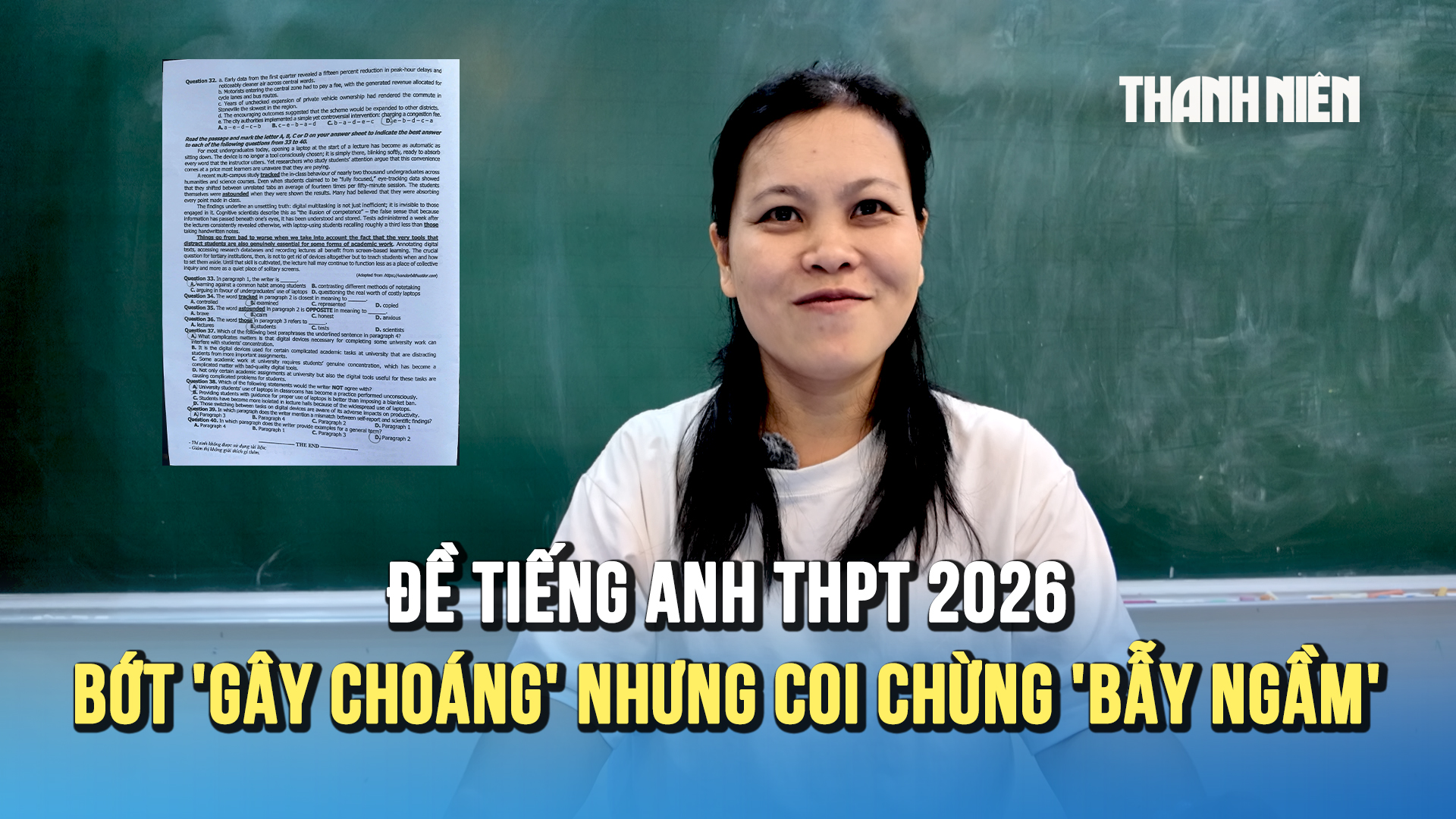 Đề thi tiếng Anh THPT 2026: Bớt 'g&acirc;y cho&aacute;ng' từ vựng nhưng coi chừng 'bẫy ngầm' - Ảnh 1.