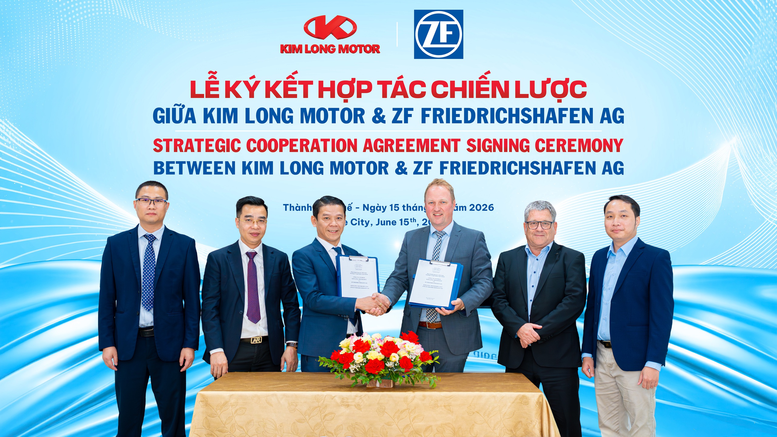 Kim Long Motor hợp tác ZF Group, thúc đẩy xuất khẩu xe Việt ra toàn cầu - Ảnh 1.