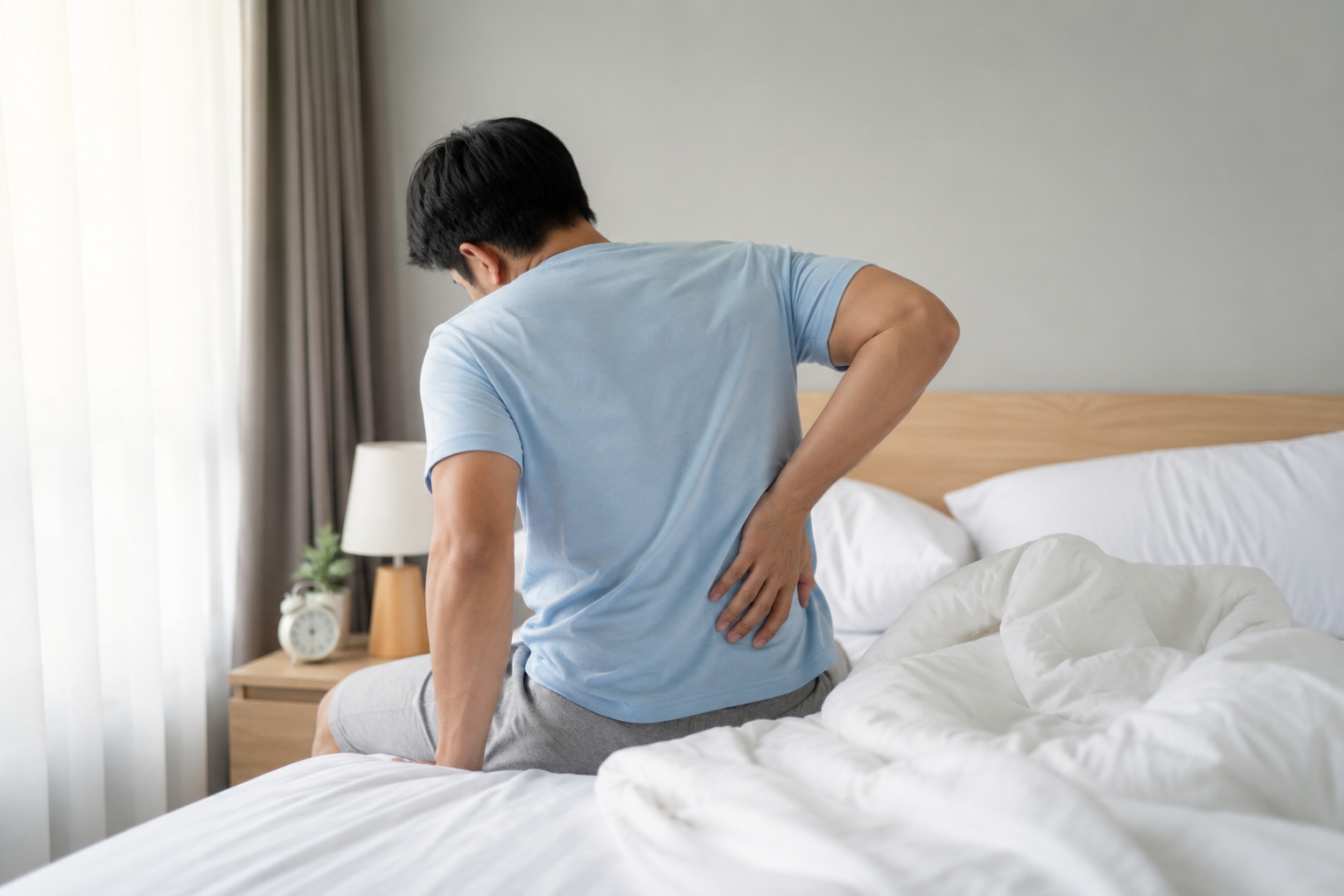 Đau lưng, cứng lưng mỗi sáng: Khi nào là bình thường, khi nào cần đi khám? - Ảnh 1.