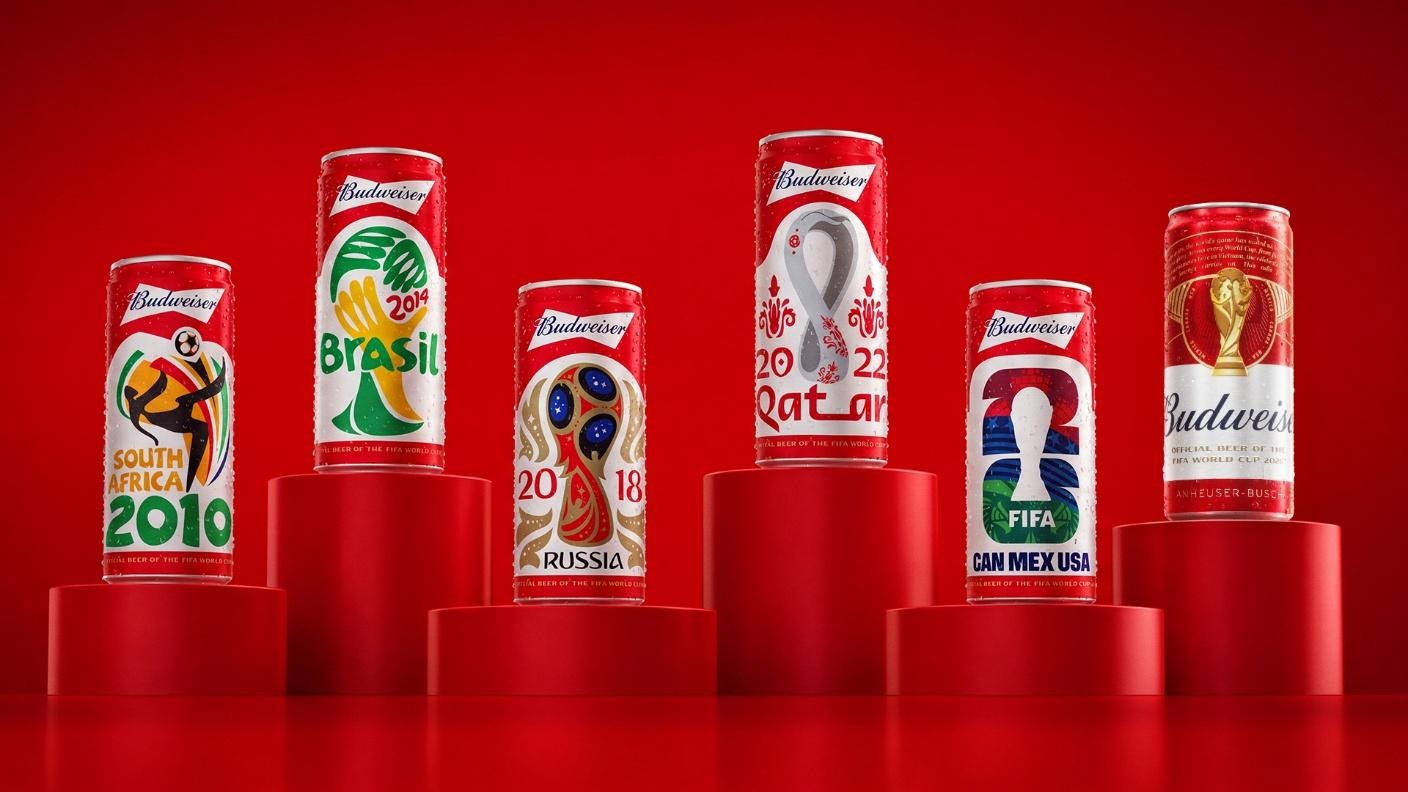Budweiser giới thiệu 6 phiên bản đặc biệt FIFA World Cup 2026™, cơ hội trúng vàng 24K - Ảnh 1.