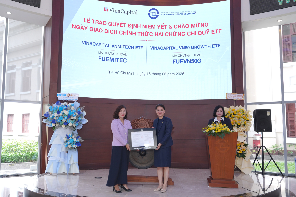 VinaCapital niêm yết 2 quỹ ETF chiến lược trên HOSE- Ảnh 1. VinaCapital niêm yết 2 quỹ ETF chiến lược trên HOSE- Ảnh 1.