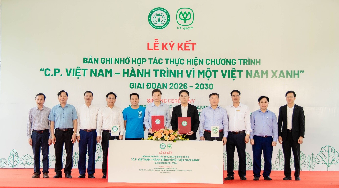 Hướng tới Net Zero 2050, C.P. Việt Nam trồng thêm 1,5 triệu cây xanh - Ảnh 1.