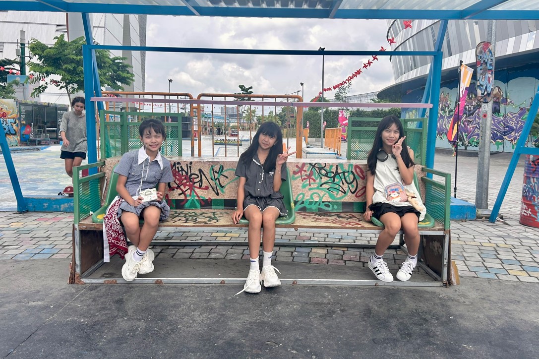 Công viên hiphop, mang phong cách trượt ván hút người check-in - Ảnh 7. Công viên hiphop, mang phong cách trượt ván hút người check-in - Ảnh 7.