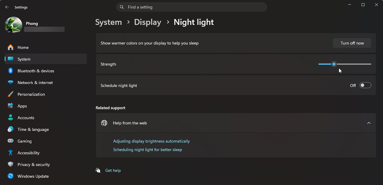 Tính năng Windows 11 giúp giảm mỏi mắt, mất ngủ khi dùng laptop ban đêm Tính năng Windows 11 giúp hết mỏi mắt, mất ngủ khi dùng laptop ban đêm - Ảnh 1.