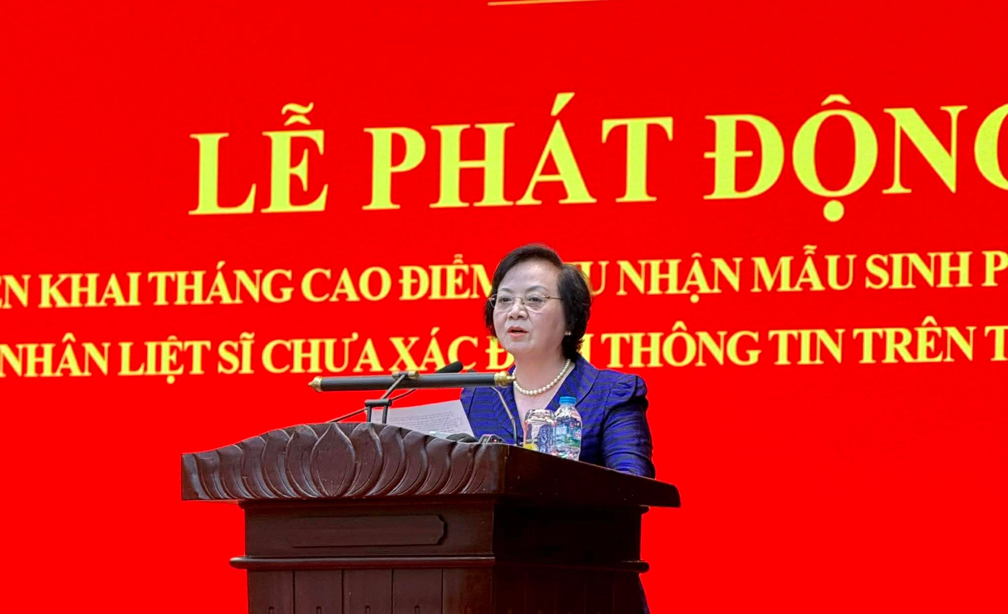Phát động cao điểm thu nhận ADN thân nhân liệt sĩ trên toàn quốc- Ảnh 1.
