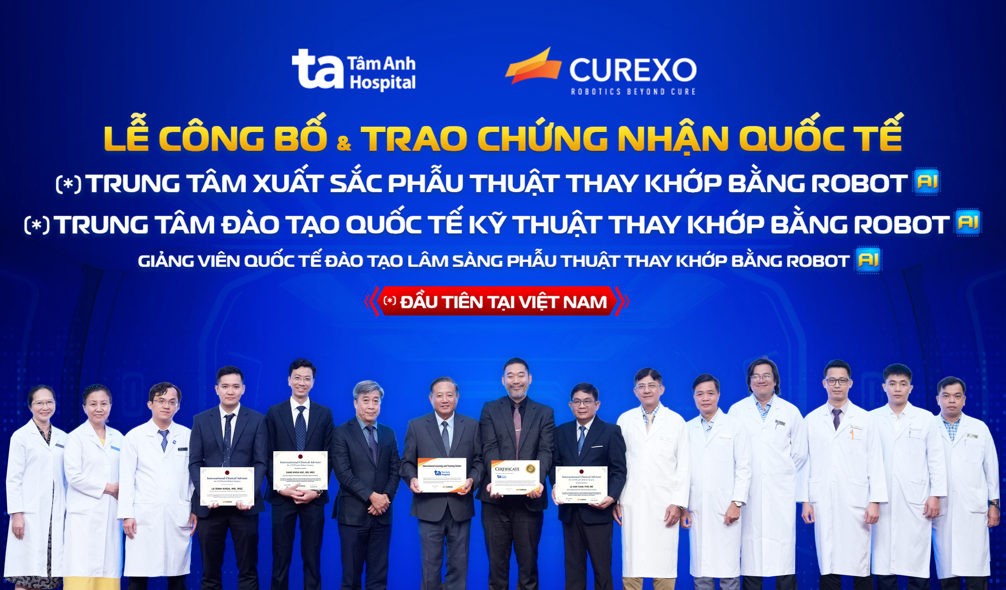 Bệnh viện Tâm Anh trở thành trung tâm quốc tế xuất sắc thay khớp bằng Robot AI- Ảnh 1.